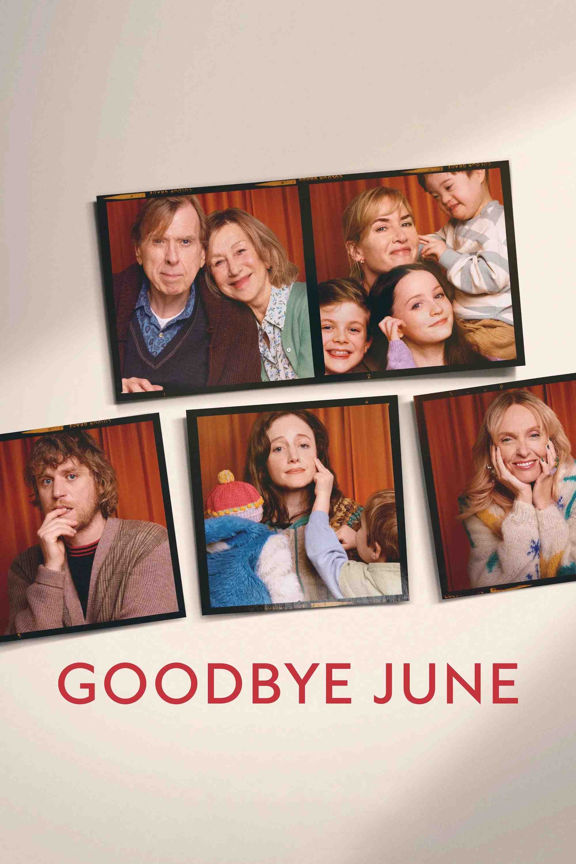 Poster chính thức của phim Phim Tâm Lý "Tạm biệt June" (Goodbye June - 2025), với sự tham gia của diễn viên Helen Mirren và Toni Collette.