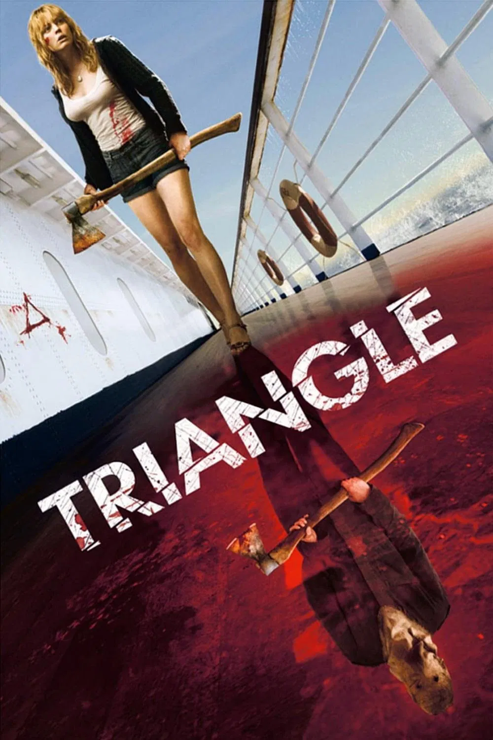 Poster chính thức của phim Phim Kinh Dị "Tam Giác Quỷ" (Triangle - 2009), với sự tham gia của diễn viên Melissa George và Liam Hemsworth.