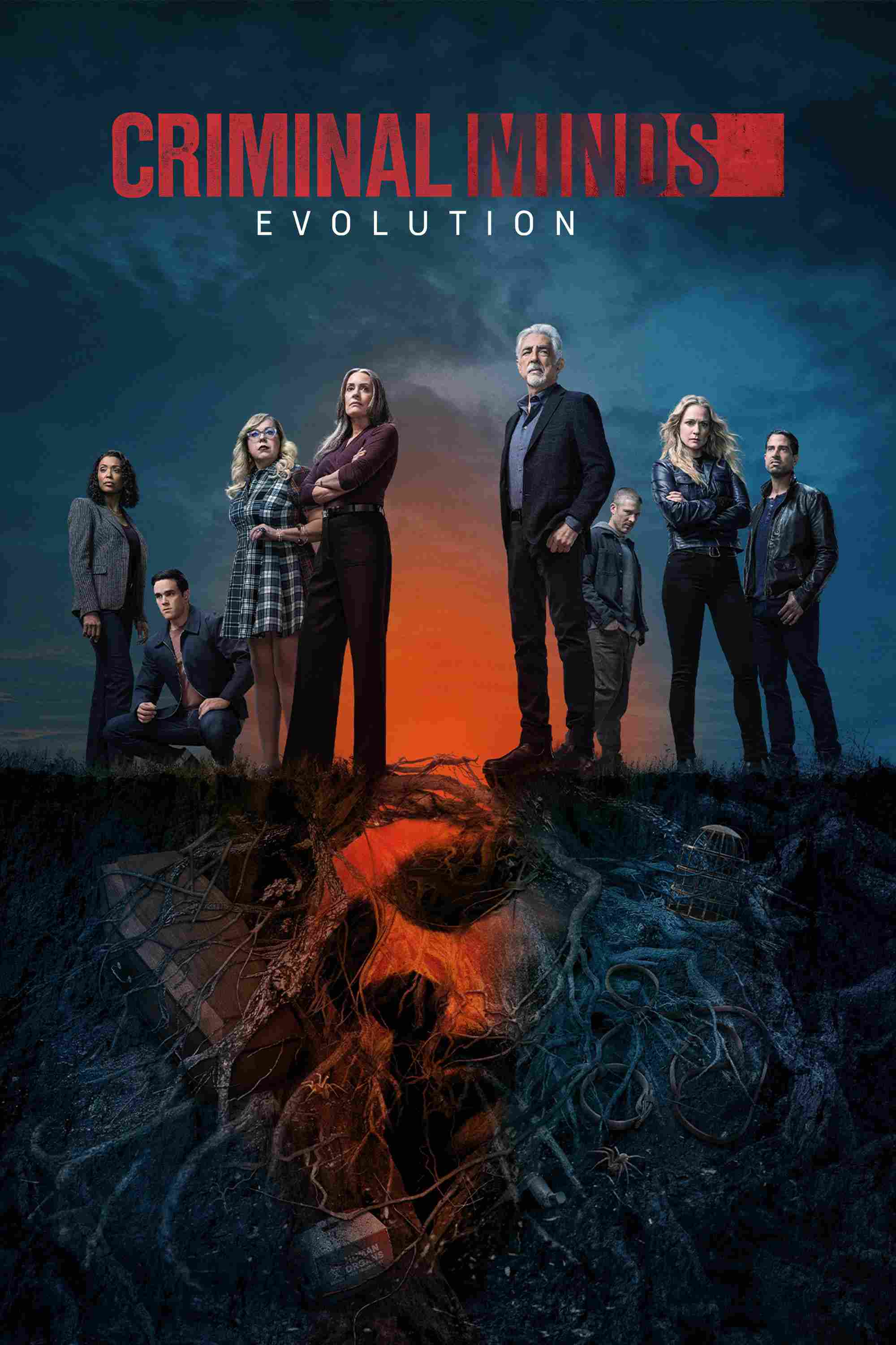 Poster chính thức của phim Phim Hình Sự, Phim Tâm Lý "Tâm Lý Tội Phạm (Phần 2)" (Criminal Minds - 2005), với sự tham gia của diễn viên Joe Mantegna và Paget Brewster.