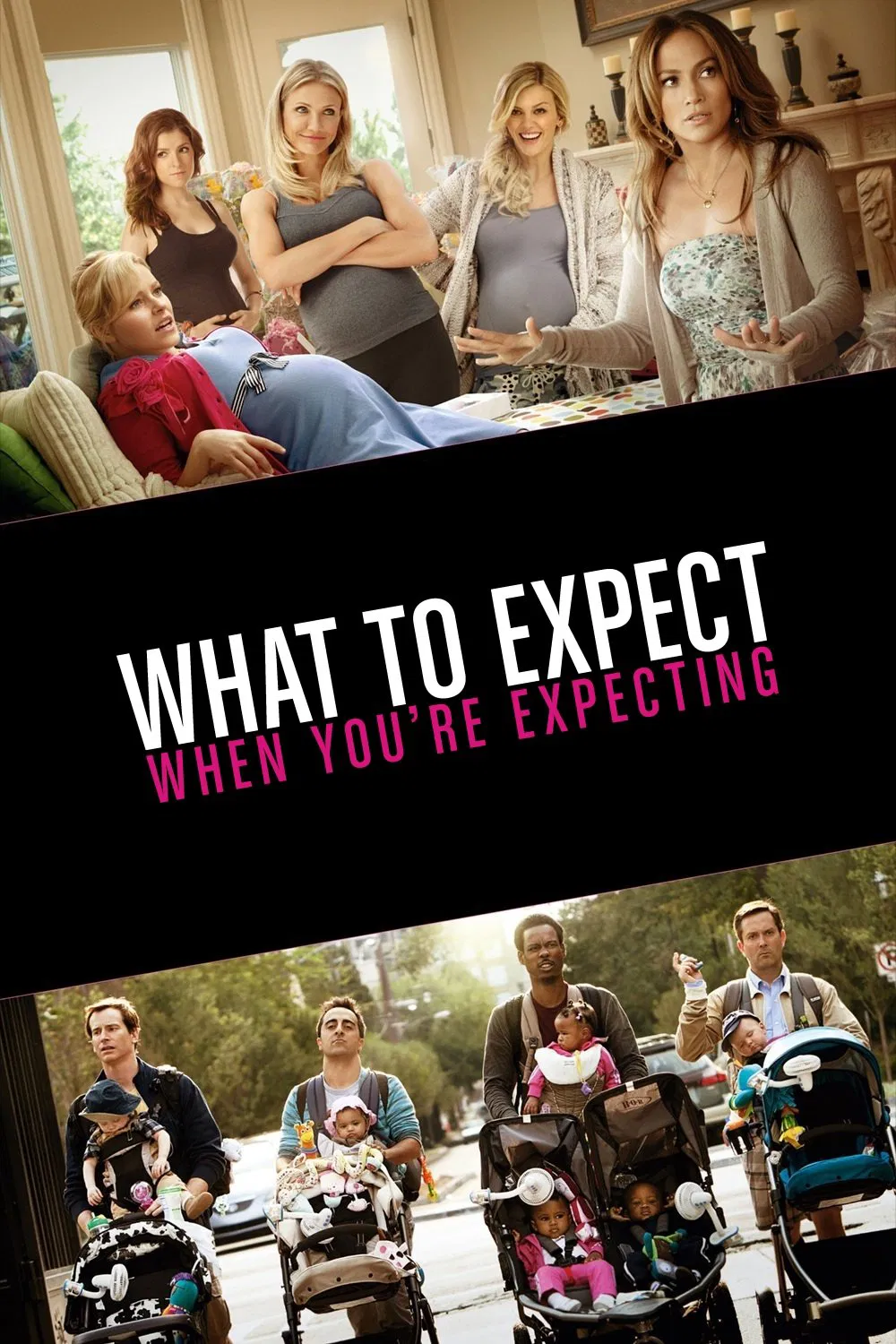 Poster chính thức của phim Phim Tình Cảm, Phim Hài "Tâm Sự Bà Bầu" (What to Expect When You're Expecting - 2012), với sự tham gia của diễn viên Jennifer Lopez và Chace Crawford.