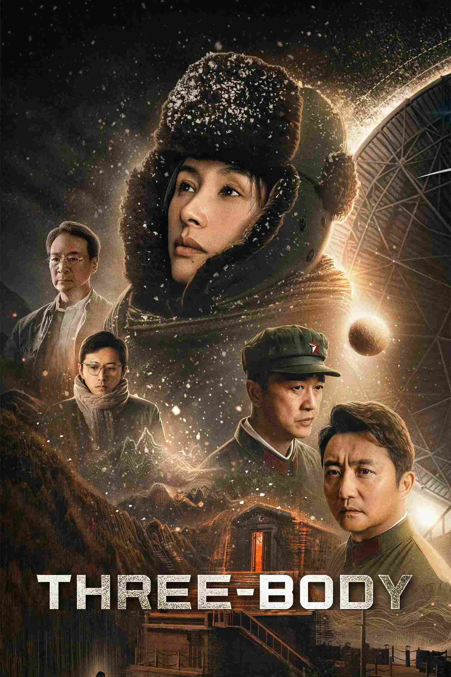 Poster chính thức của phim Phim Tâm Lý, Phim Bí Ẩn "Tam Thể" (Three-Body - 2023), với sự tham gia của diễn viên Trương Lỗ Nhất và Vu Hòa Vỹ.