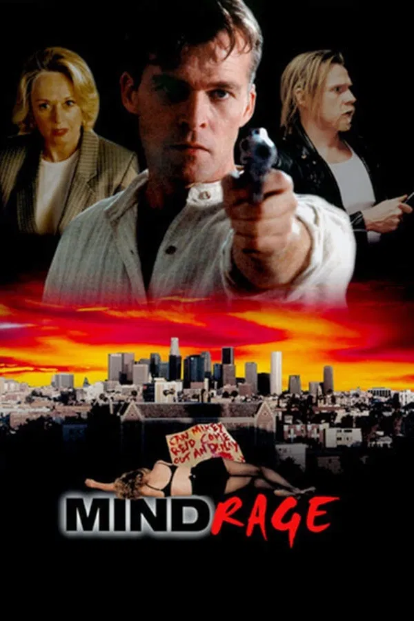 Poster chính thức của phim Phim Kinh Dị, Phim Bí Ẩn "Tâm Trí Cuồng Loạn" (Mind Rage - 1996), với sự tham gia của diễn viên Charles Hallahan và Dennis Christopher.