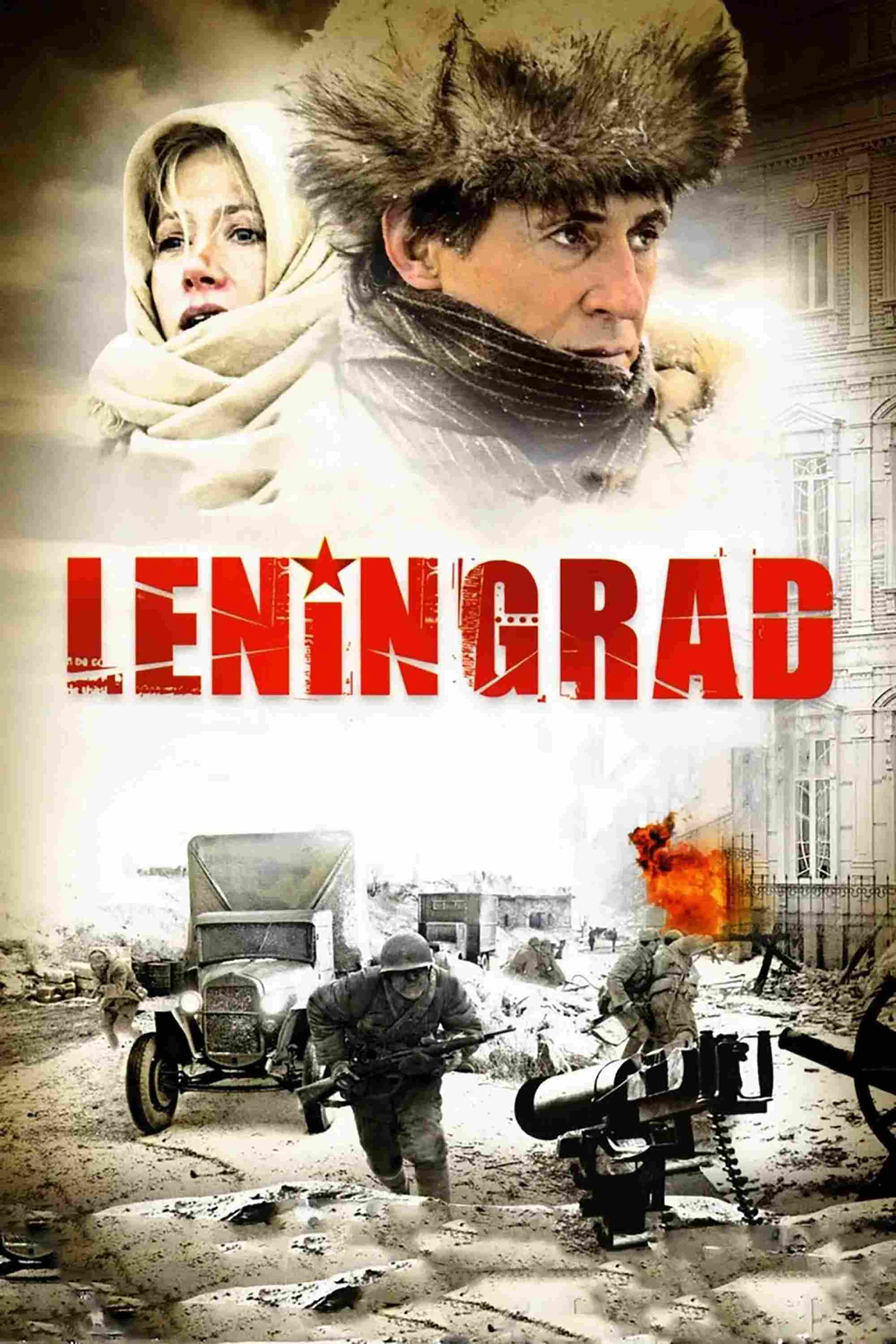 Poster chính thức của phim Phim Chiến Tranh, Phim Tâm Lý "Tấn Công Leningrad" (Leningrad - 2009), với sự tham gia của diễn viên Gabriel Byrne và Mira Sorvino.