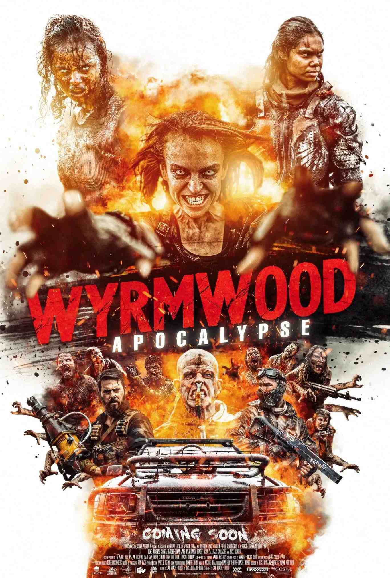 Poster chính thức của phim Phim Hành Động, Phim Kinh Dị "Tận Diệt 2: Ngày Tận Thế" (Wyrmwood: Apocalypse - 2022), với sự tham gia của diễn viên Luke McKenzie và Shantae Barnes-Cowan.