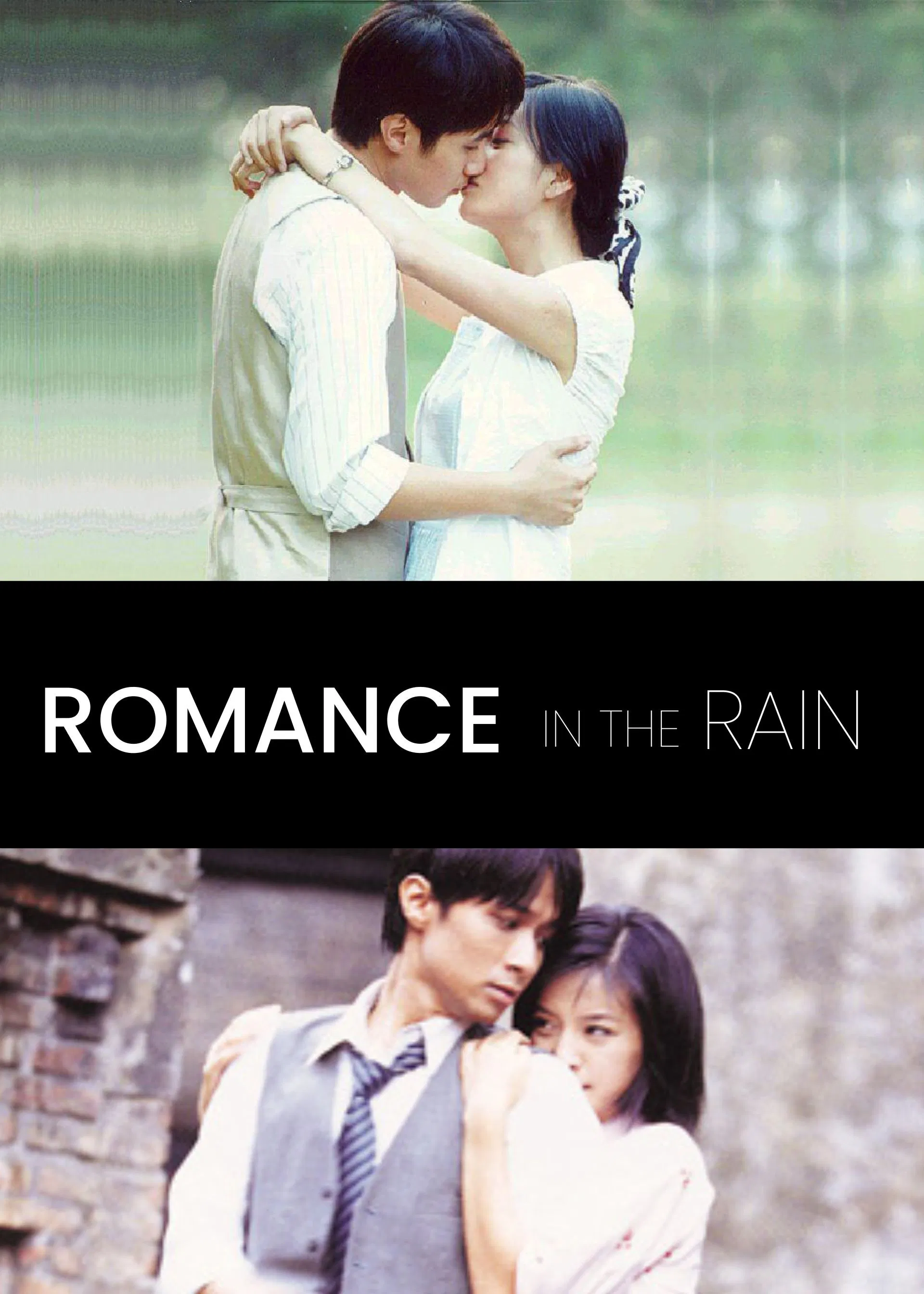Poster chính thức của phim Phim Tâm Lý "Tân Dòng Sông Ly Biệt" (Romance in the Rain - 2001), với sự tham gia của diễn viên Triệu Vy và Lâm Tâm Như.
