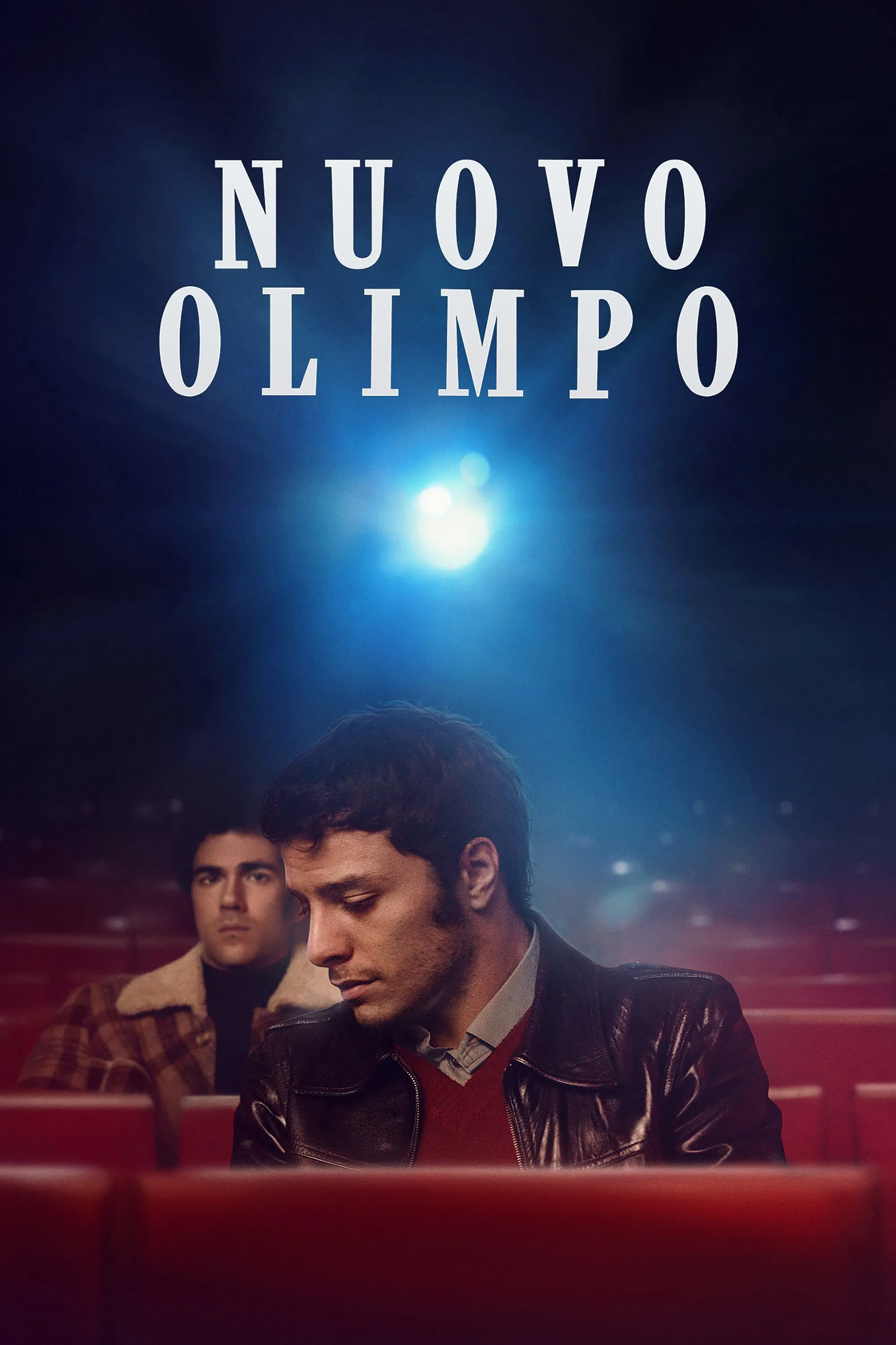 Poster chính thức của phim Phim Tình Cảm, Phim Tâm Lý "Tân Olympus" (Nuovo Olimpo - 2023), với sự tham gia của diễn viên Damiano Gavino và Andrea Di Luigi.
