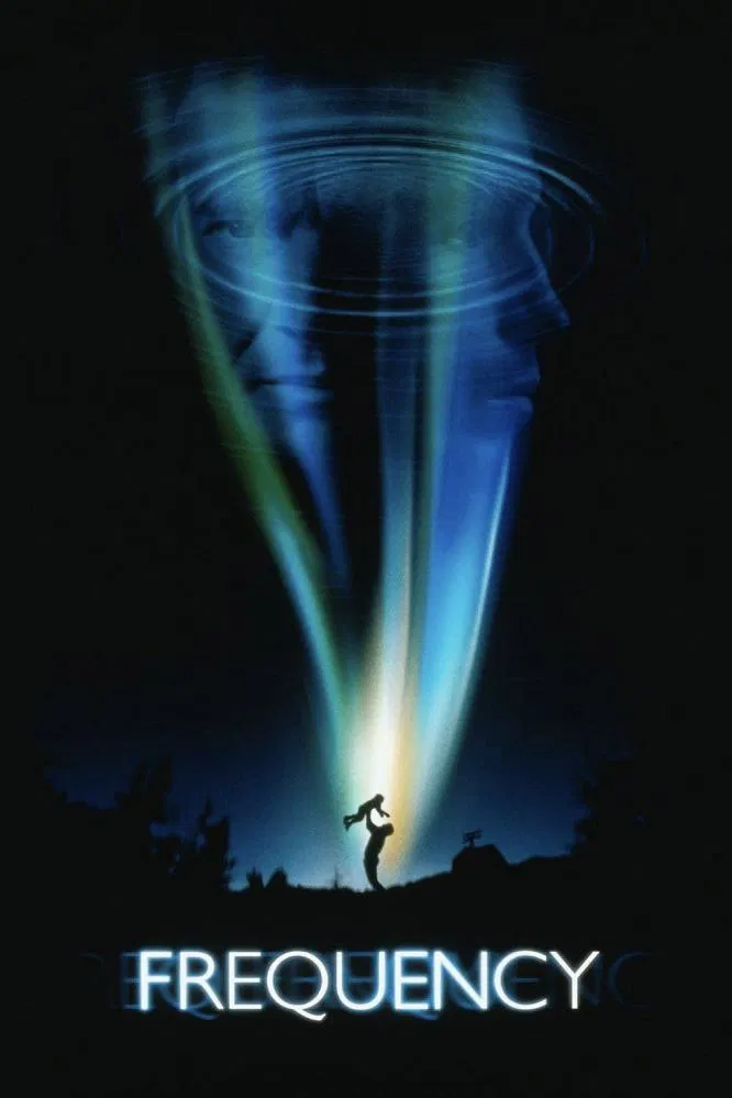 Poster chính thức của phim Phim Viễn Tưởng, Phim Giật Gân "Tần Số" (Frequency - 2000), với sự tham gia của diễn viên Dennis Quaid và Jim Caviezel.