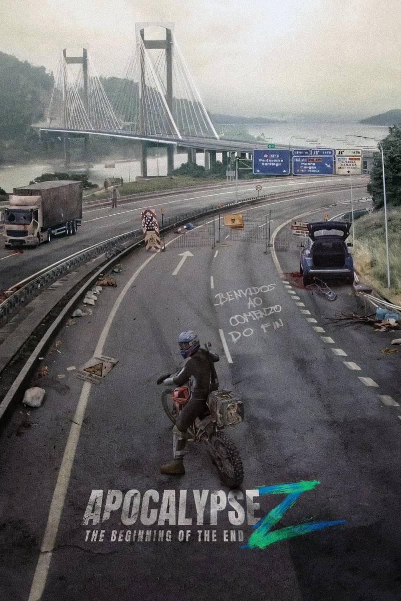 Poster chính thức của phim Phim Tâm Lý, Phim Hành Động "Tận Thế Z: Khởi Nguồn Đại Dịch" (Apocalypse Z: The Beginning of the End - 2024), với sự tham gia của diễn viên Francisco Ortiz và José María Yázpik.