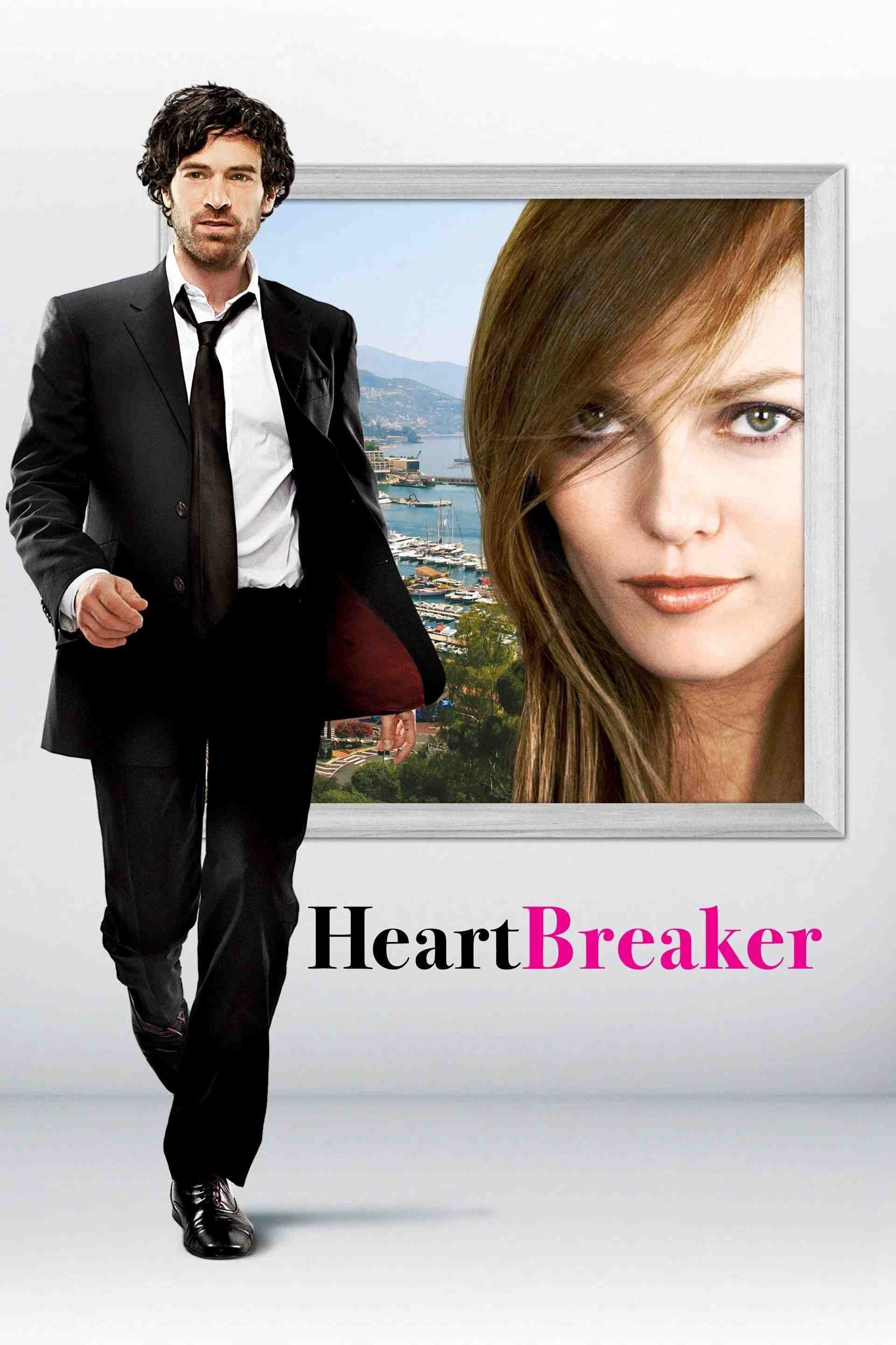 Poster chính thức của phim Phim Tình Cảm, Phim Hài "Tan Vỡ" (Heartbreaker - 2010), với sự tham gia của diễn viên Romain Duris và Vanessa Paradis.