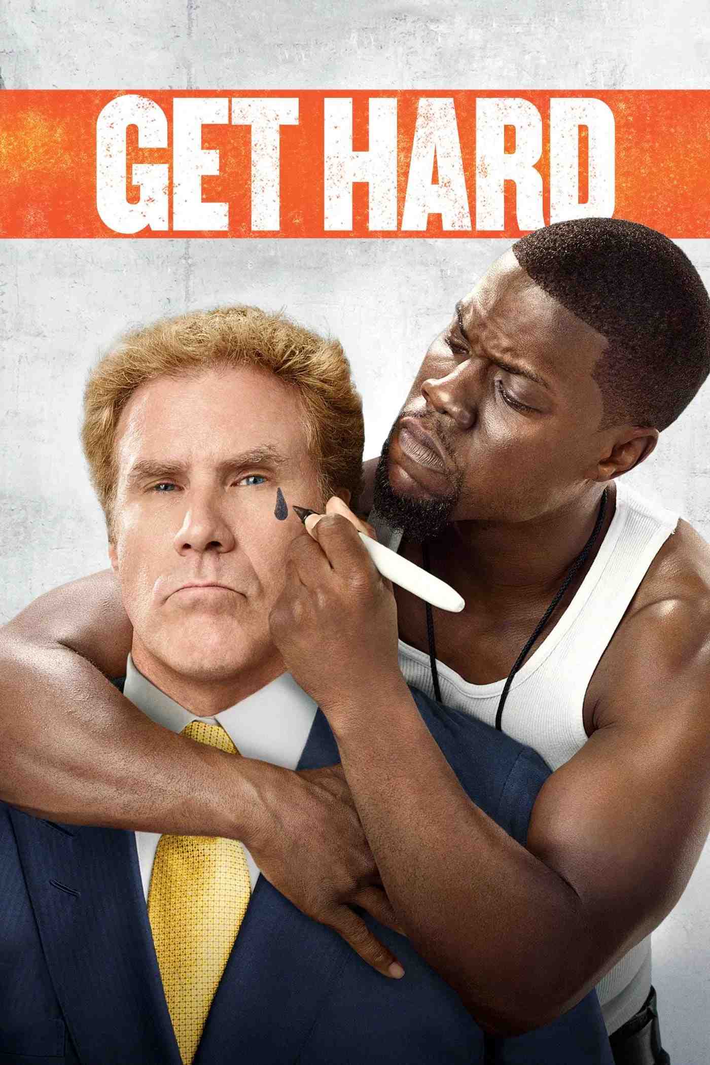 Poster chính thức của phim Phim Hài "Tập Làm Côn Đồ" (Get Hard - 2015), với sự tham gia của diễn viên Will Ferrell và Kevin Hart.