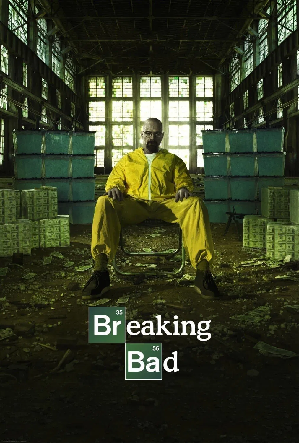 Poster chính thức của phim Phim Tâm Lý, Phim Hình Sự "Tập làm người xấu (Phần 1)" (Breaking Bad - 2008), với sự tham gia của diễn viên Bryan Cranston và Aaron Paul.