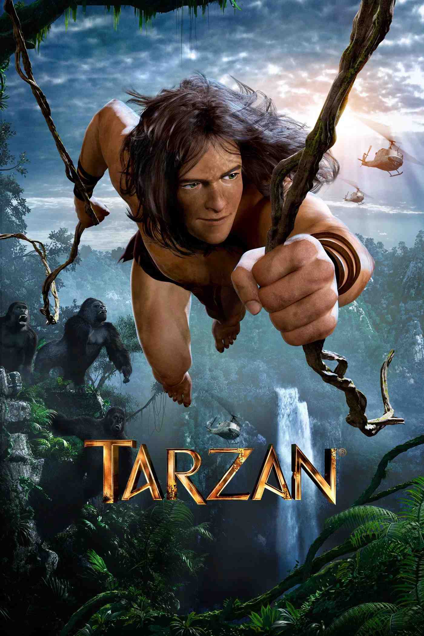 Poster chính thức của phim Phim Hoạt Hình, Phim Hành Động "Tarzan" (Tarzan - 2013), với sự tham gia của diễn viên Kellan Lutz và Spencer Locke.
