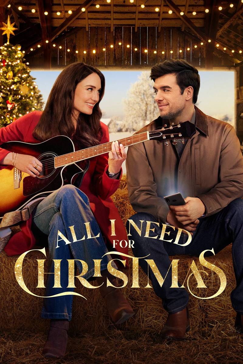 Poster chính thức của phim Phim Hài, Phim Tình Cảm "Tất cả những gì tôi cần cho Giáng sinh" (All I Need for Christmas - 2024), với sự tham gia của diễn viên Mallory Jansen và Dan Jeannotte.