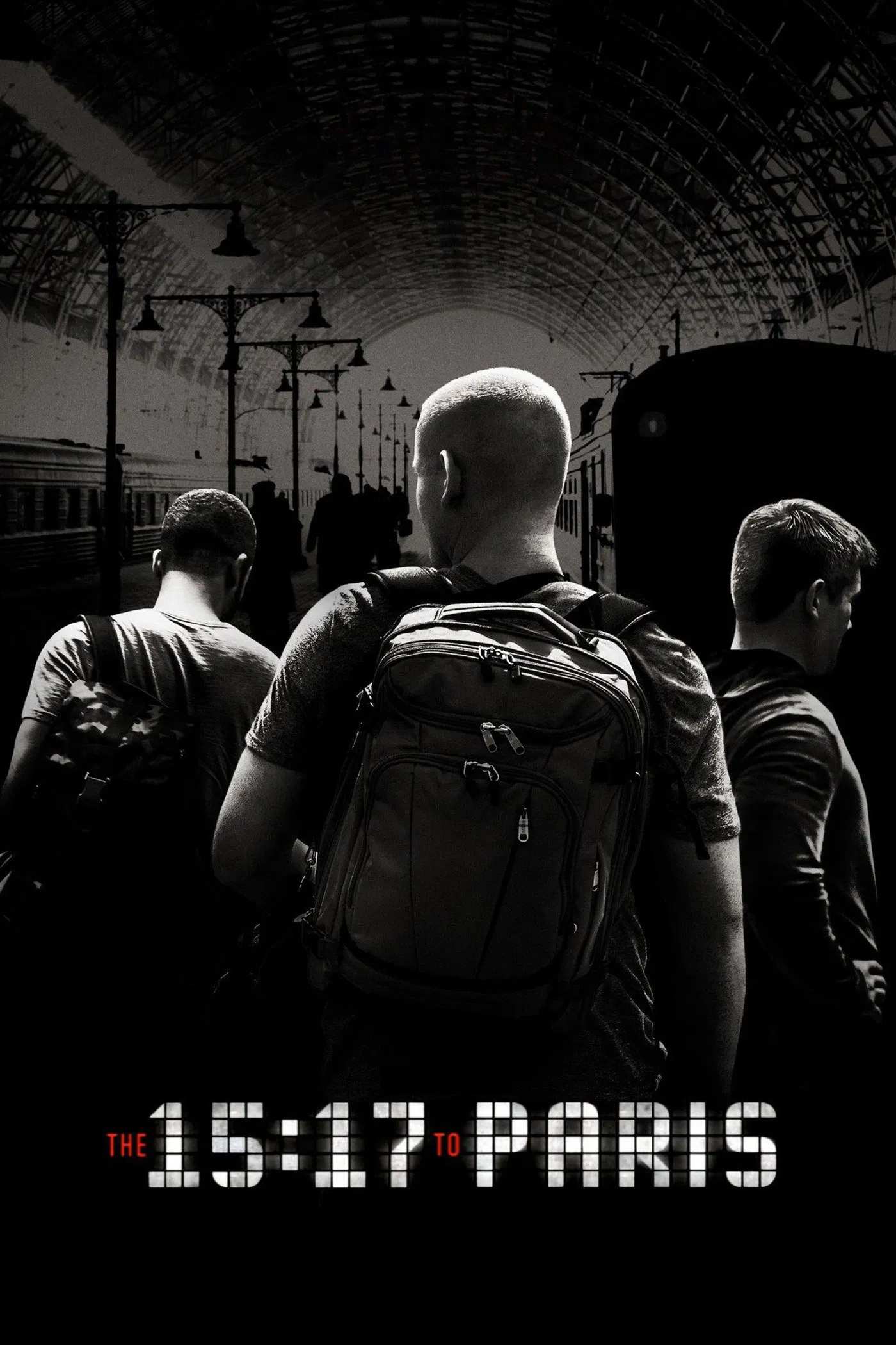 Poster chính thức của phim Phim Tâm Lý, Phim Giật Gân "Tàu 15:17 Tới Paris" (The 15:17 to Paris - 2018), với sự tham gia của diễn viên Ray Corasani và Spencer Stone.