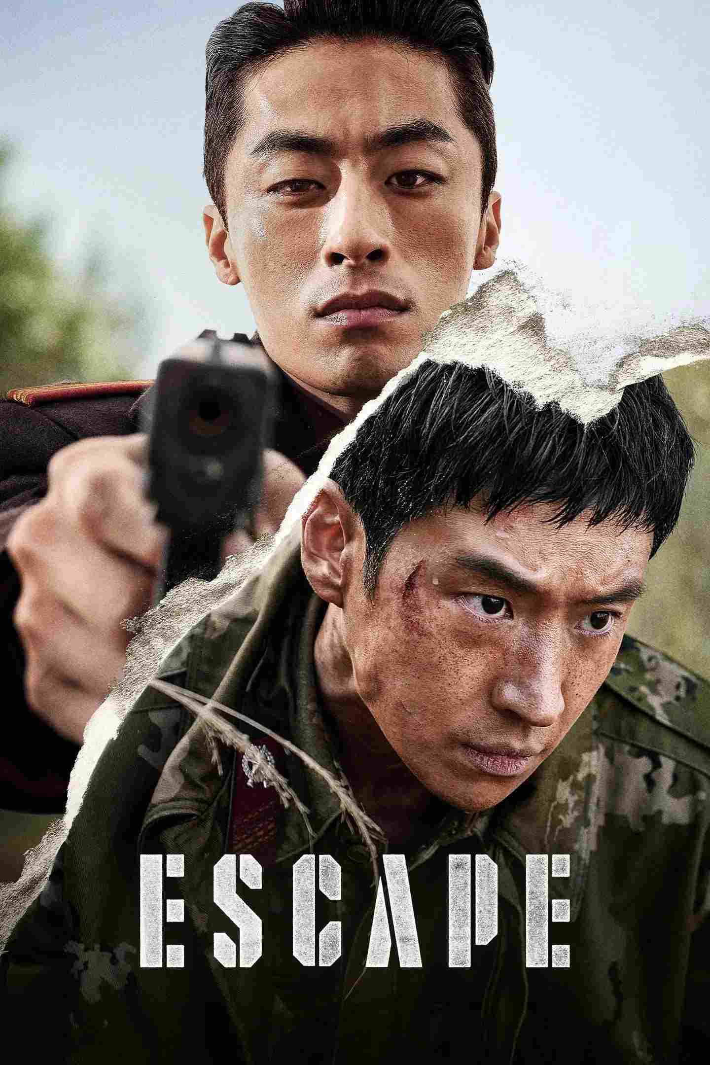 Poster chính thức của phim Phim Hành Động, Phim Tâm Lý "Tẩu Thoát" (Escape - 2024), với sự tham gia của diễn viên Lee Je-hoon và Koo Kyo-hwan.