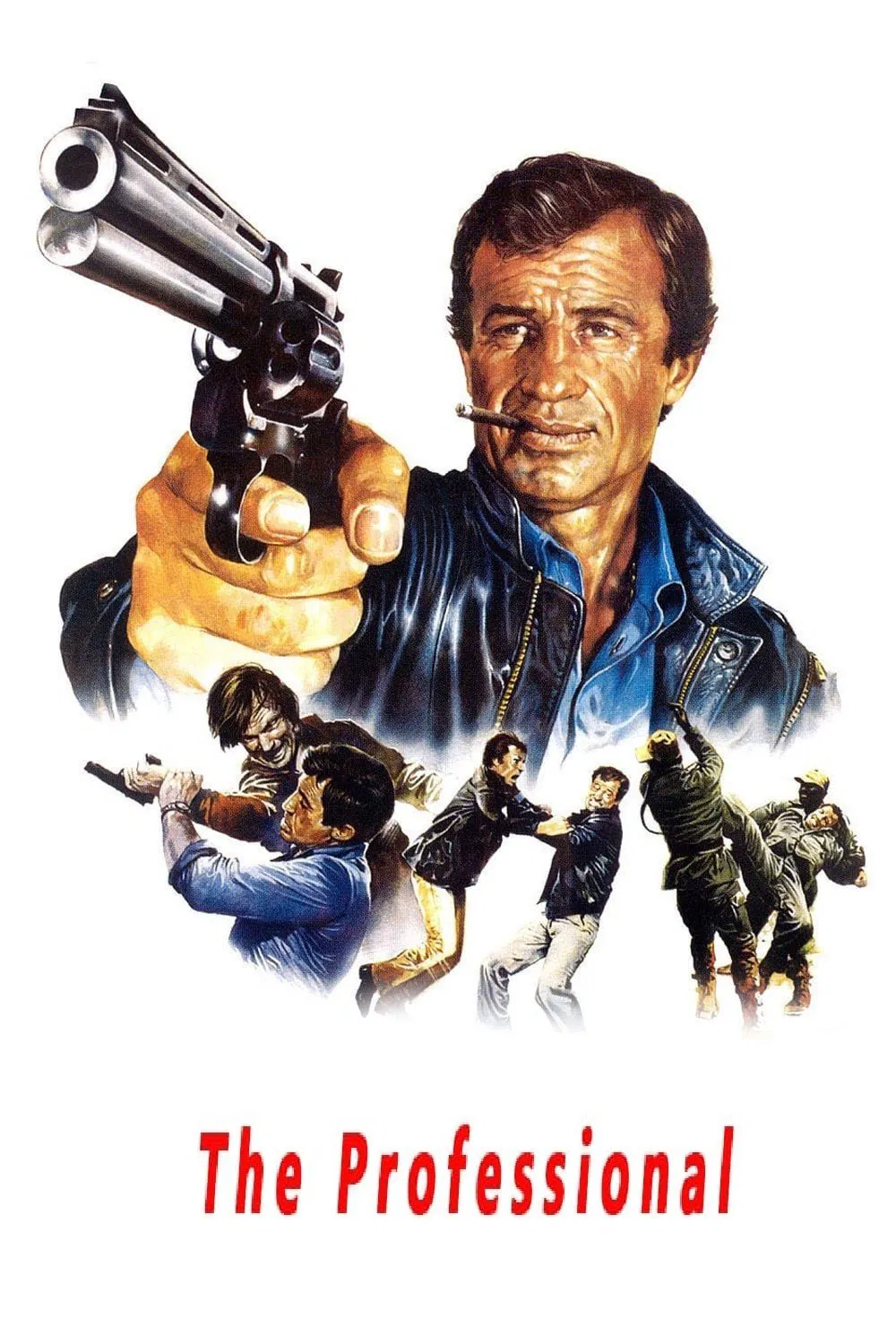 Poster chính thức của phim Phim Hành Động, Phim Phiêu Lưu "Tay Chuyên Nghiệp" (The Professional - 1981), với sự tham gia của diễn viên Jean-Paul Belmondo và Robert Hossein.