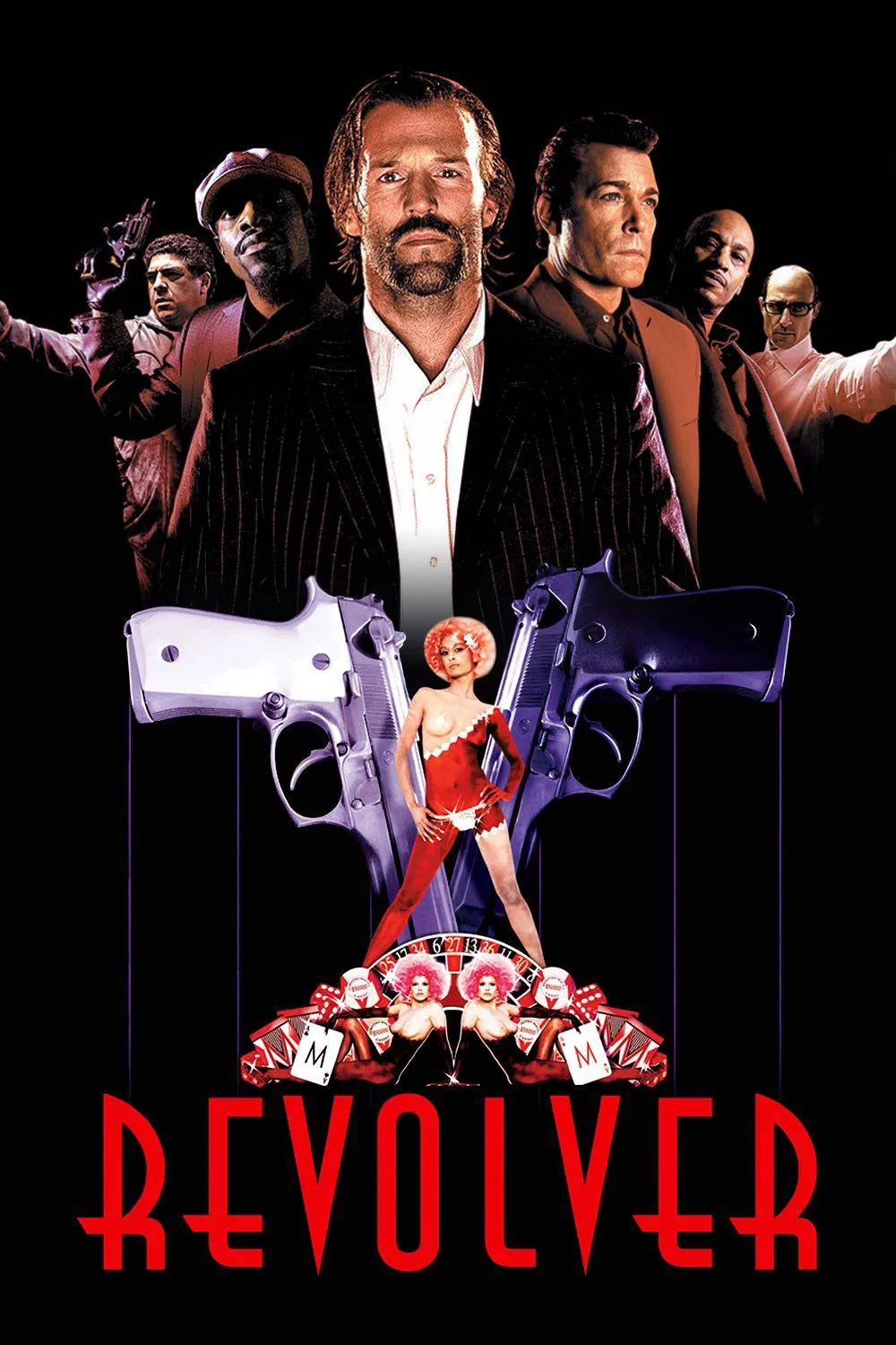 Poster chính thức của phim Phim Tâm Lý, Phim Giật Gân "Tay Cờ Bạc" (Revolver - 2005), với sự tham gia của diễn viên Jason Statham và Ray Liotta.