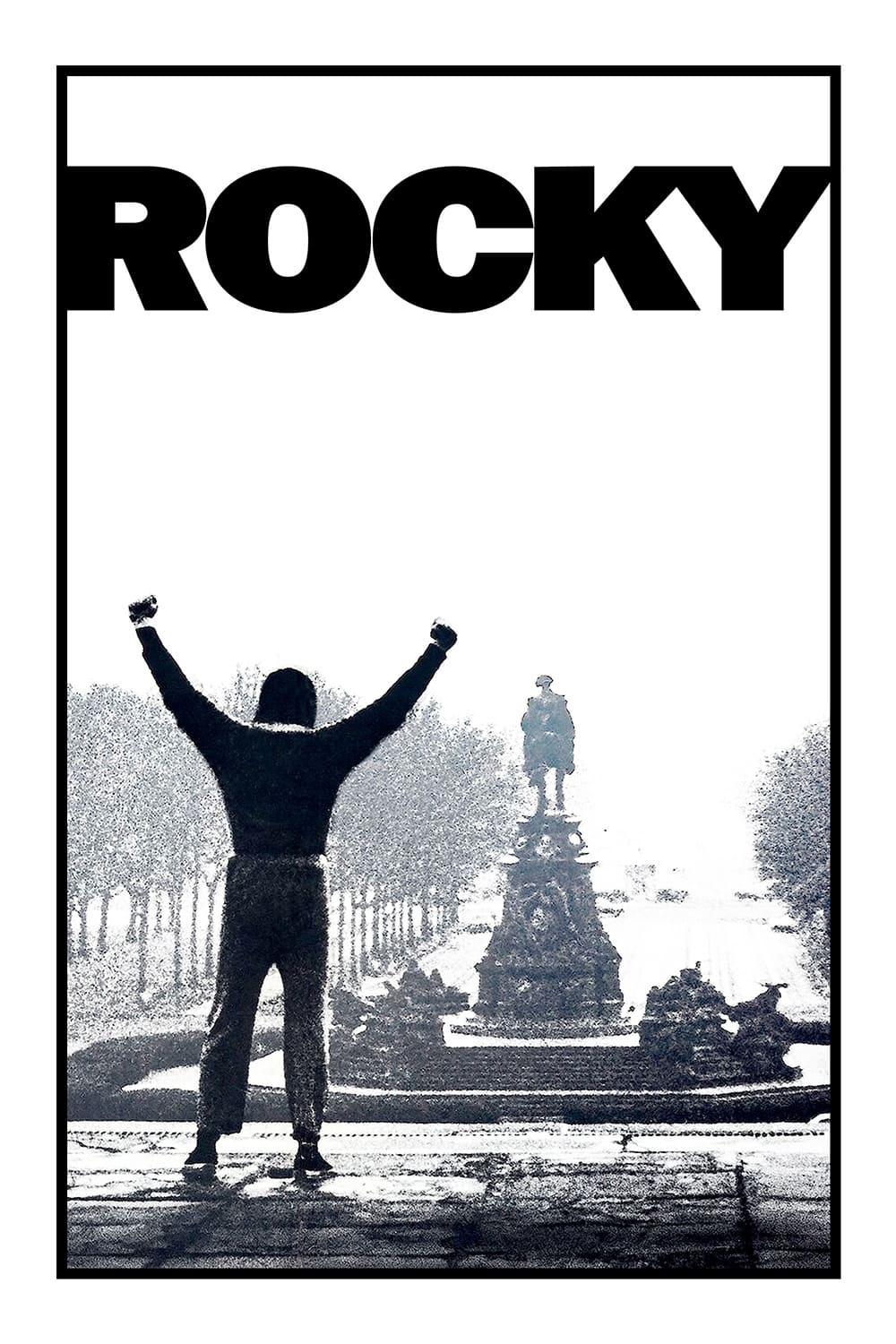 Poster chính thức của phim Phim Tâm Lý "Tay Đấm Huyền Thoại" (Rocky - 1976), với sự tham gia của diễn viên Sylvester Stallone và Talia Shire.