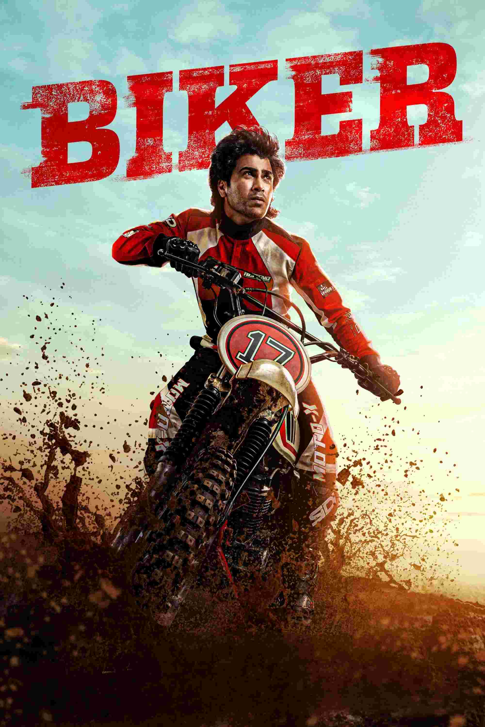 Poster chính thức của phim Phim Phiêu Lưu, Phim Tâm Lý "Tay Đua" (Biker - 2026), với sự tham gia của diễn viên Sharwanand và Dr. Rajasekhar.