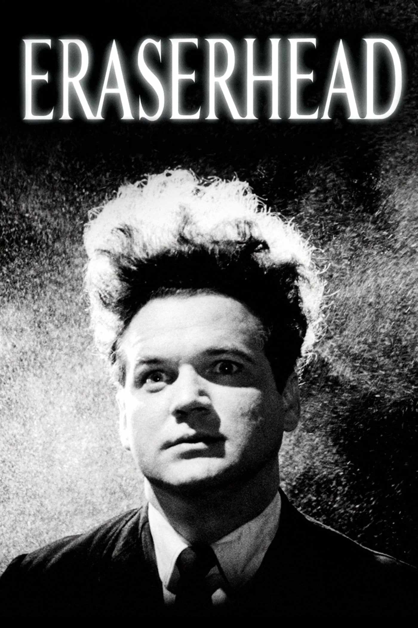Poster chính thức của phim Phim Viễn Tưởng, Phim Kinh Dị "Tẩy Não" (Eraserhead - 1977), với sự tham gia của diễn viên Jack Nance và Charlotte Stewart.