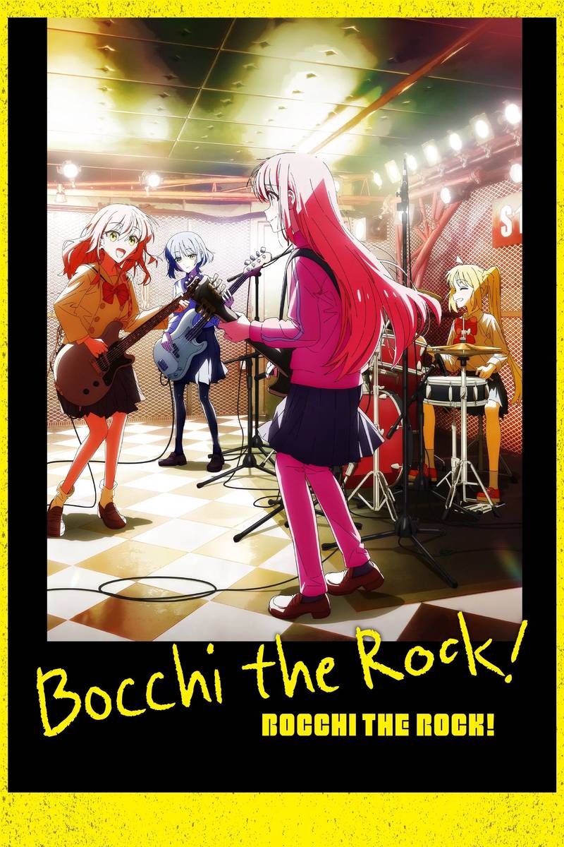 Poster chính thức của phim Phim Hoạt Hình, Phim Hài "Tay Rock Bocchi!" (BOCCHI THE ROCK! - 2022), với sự tham gia của diễn viên Yoshino Aoyama và Sayumi Suzushiro.