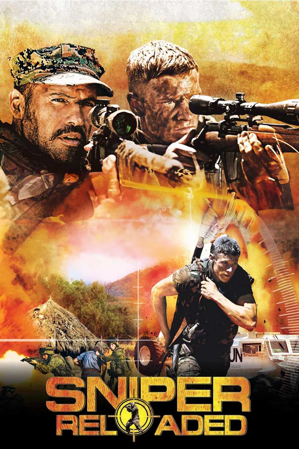 Poster chính thức của phim Phim Chiến Tranh, Phim Hành Động "Tay Súng Bắn Tỉa: Nạp Đạn" (Sniper: Reloaded - 2011), với sự tham gia của diễn viên Chad Michael Collins và Richard Sammel.
