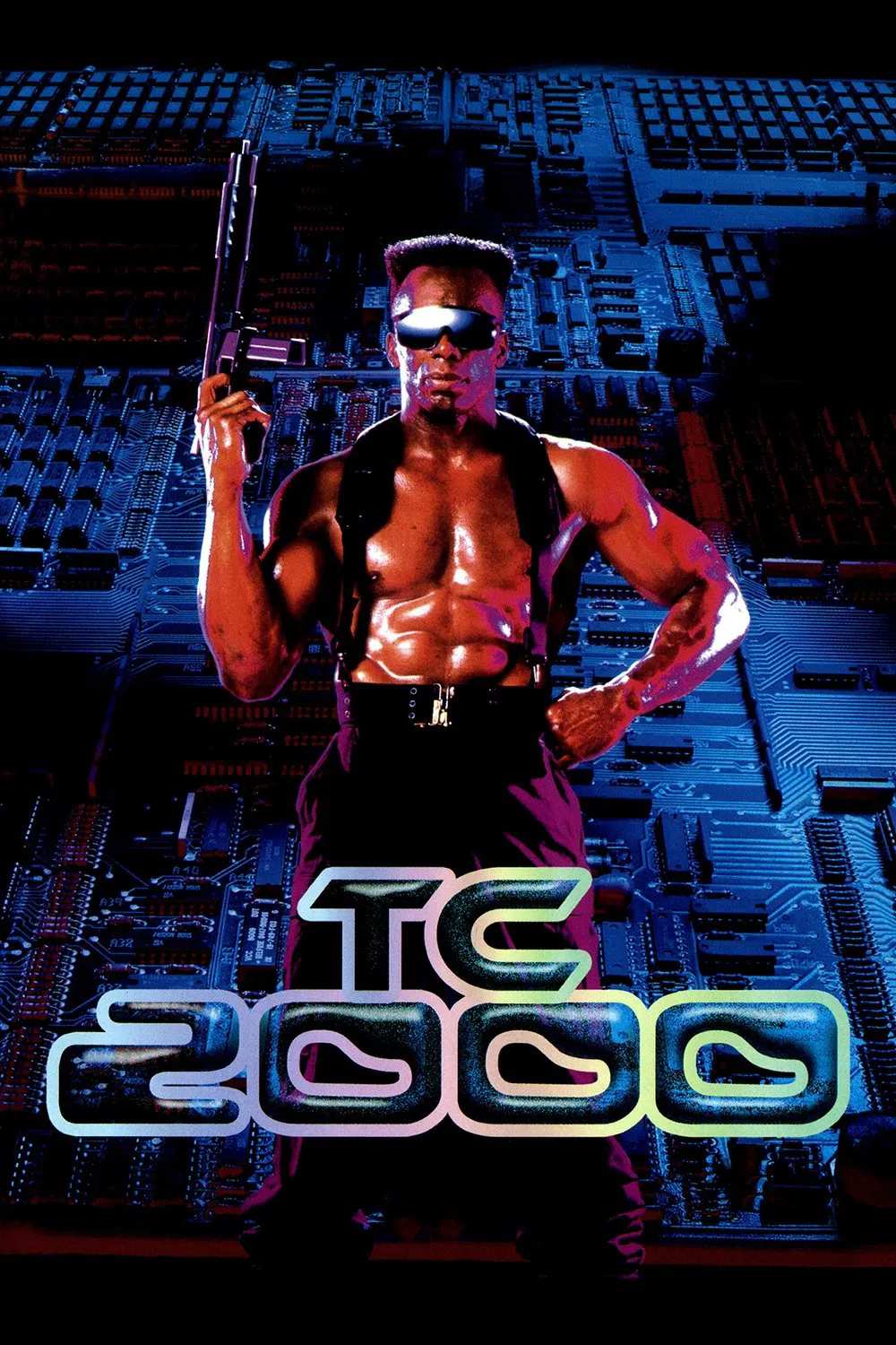 Poster chính thức của phim Phim Hành Động, Phim Viễn Tưởng "TC 2000" (TC 2000 - 1993), với sự tham gia của diễn viên Bolo Yeung Sze và Billy Blanks.