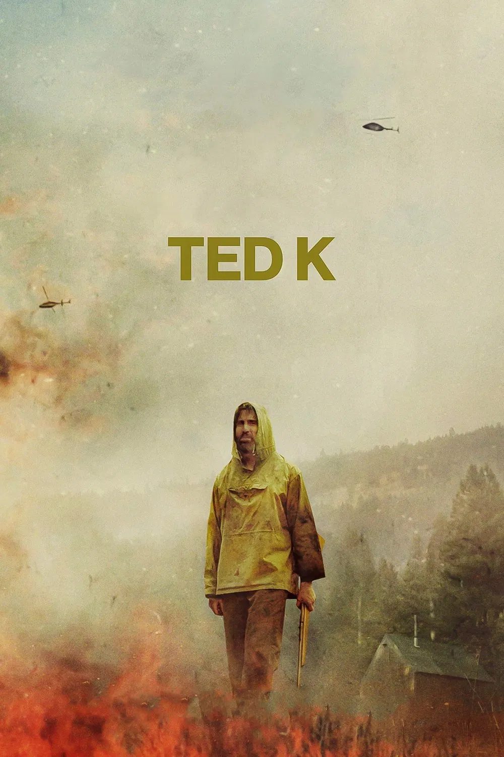 Poster chính thức của phim Phim Tâm Lý, Phim Hình Sự "Ted K" (Ted K - 2021), với sự tham gia của diễn viên Sharlto Copley và Drew Powell.