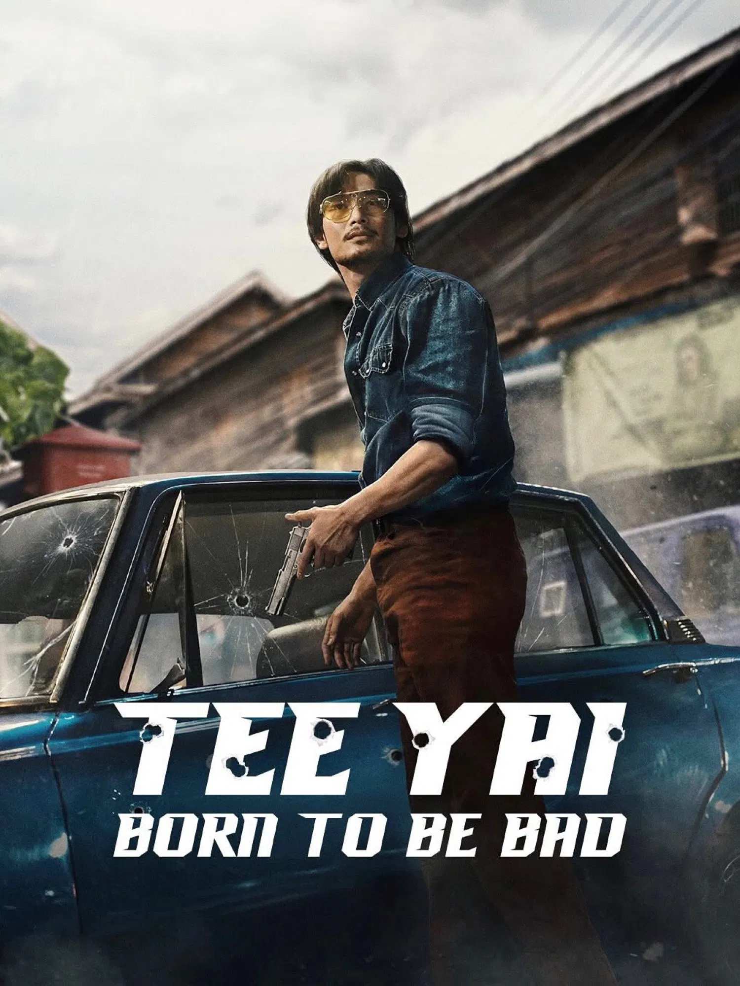Poster chính thức của phim Phim Hình Sự, Phim Hành Động "Tee Yai: Tính Bản Ác" (Tee Yai: Born to Be Bad - 2025), với sự tham gia của diễn viên Nattawin Wattanagitiphat và Witsarut Himmarat.