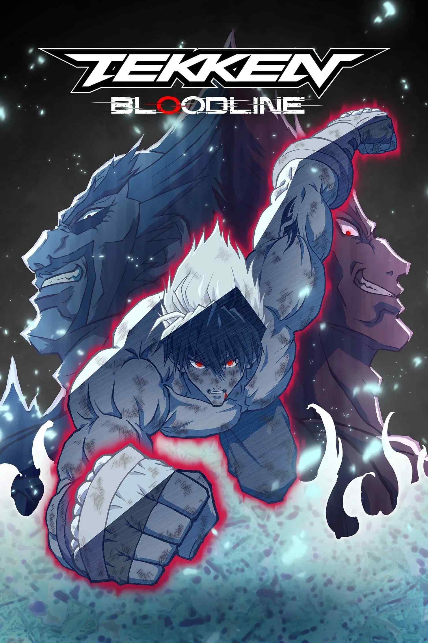 Poster chính thức của phim Phim Hành Động & Phiêu Lưu, Phim Viễn Tưởng & Giả Tưởng "Tekken: Huyết Thống" (Tekken: Bloodline - 2022), với sự tham gia của diễn viên Kaiji Tang và Vivian Lu.
