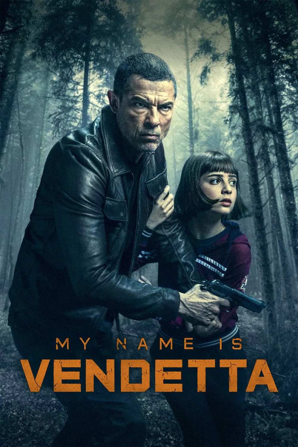 Poster chính thức của phim Phim Hành Động, Phim Hình Sự "Tên Ta Là Tử Thù" (My Name Is Vendetta - 2022), với sự tham gia của diễn viên Alessandro Gassmann và Ginevra Francesconi.