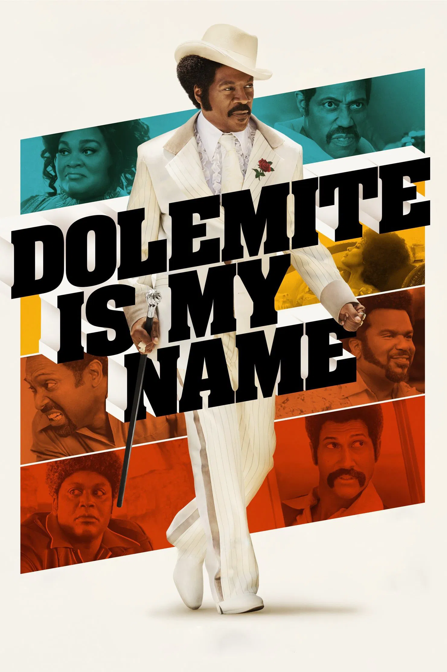 Poster chính thức của phim Phim Tâm Lý, Phim Hài "Tên Tôi Là Dolemite" (Dolemite Is My Name - 2019), với sự tham gia của diễn viên Eddie Murphy và Wesley Snipes.