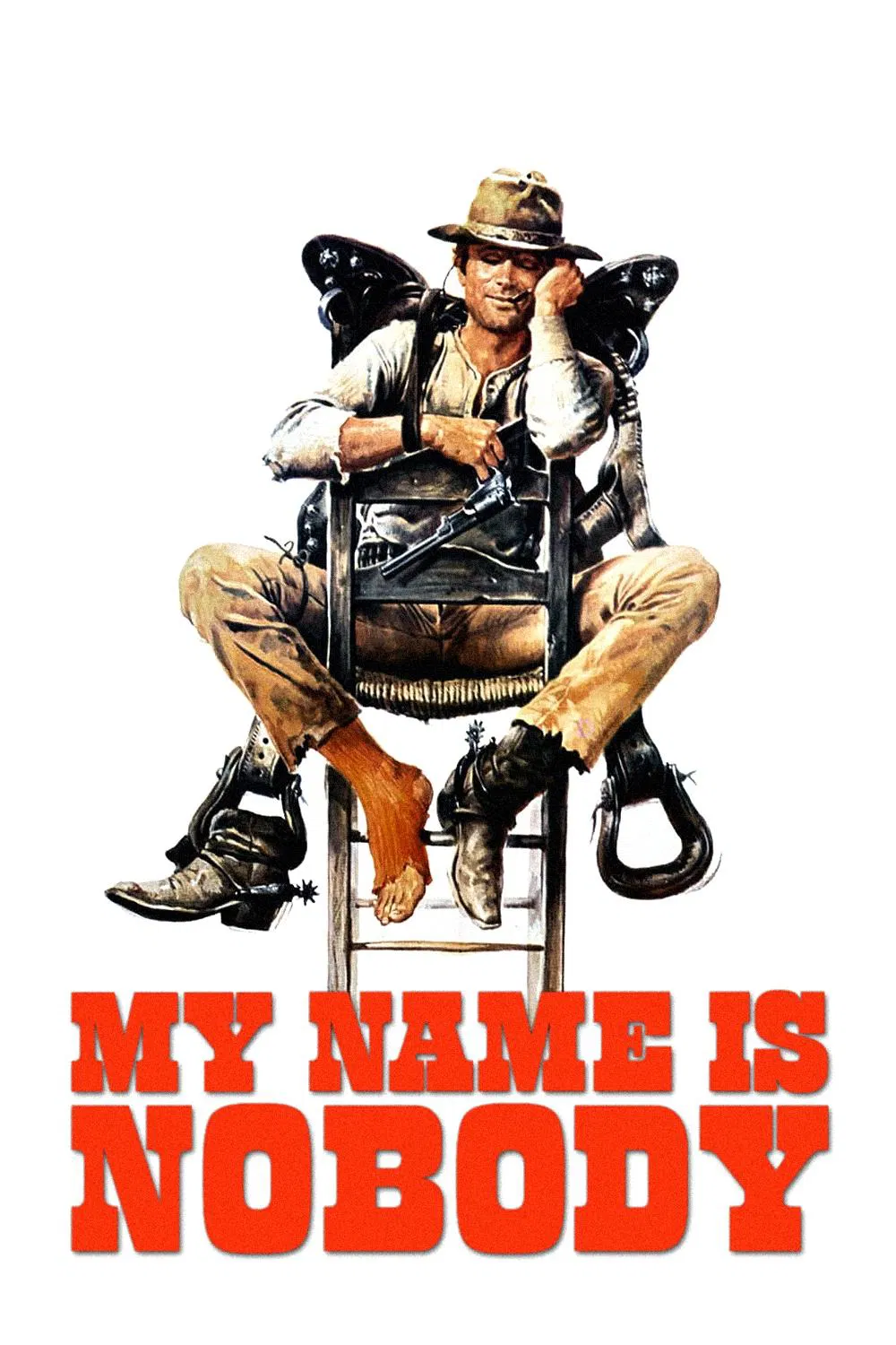 Poster chính thức của phim Phim Hài, Phim Miền Tây "Tên Tôi Là Không Ai Hết" (My Name Is Nobody - 1973), với sự tham gia của diễn viên Terence Hill và Henry Fonda.