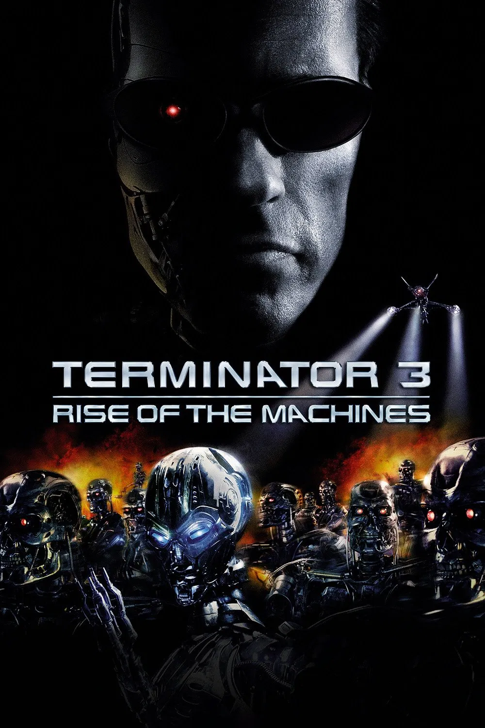 Poster chính thức của phim Phim Hành Động, Phim Giật Gân "Terminator 3: Rise of the Machines" (Terminator 3: Rise of the Machines - 2003), với sự tham gia của diễn viên Arnold Schwarzenegger và Nick Stahl.