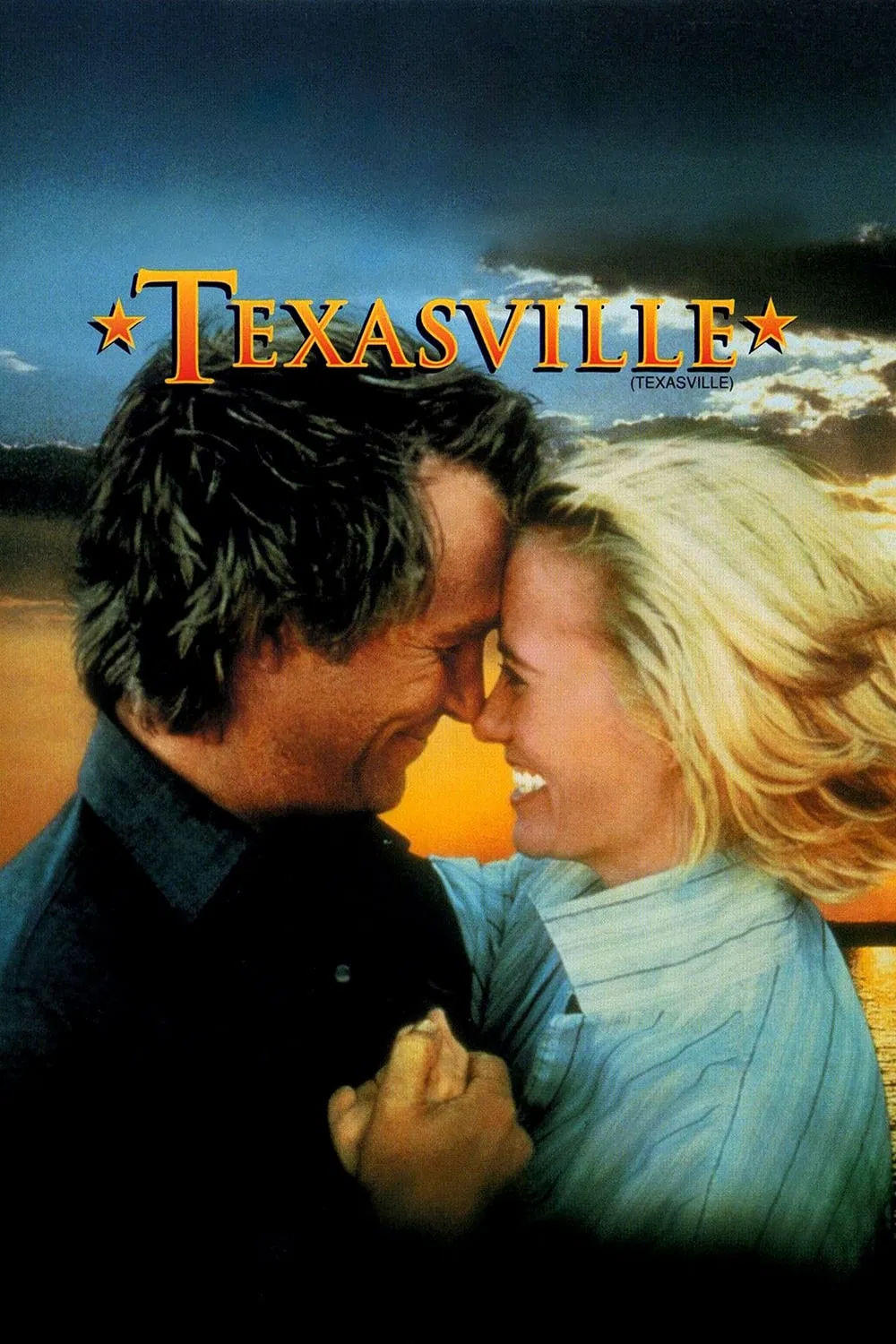 Poster chính thức của phim Phim Tâm Lý, Phim Tình Cảm "Texasville" (Texasville - 1990), với sự tham gia của diễn viên Jeff Bridges và Cybill Shepherd.