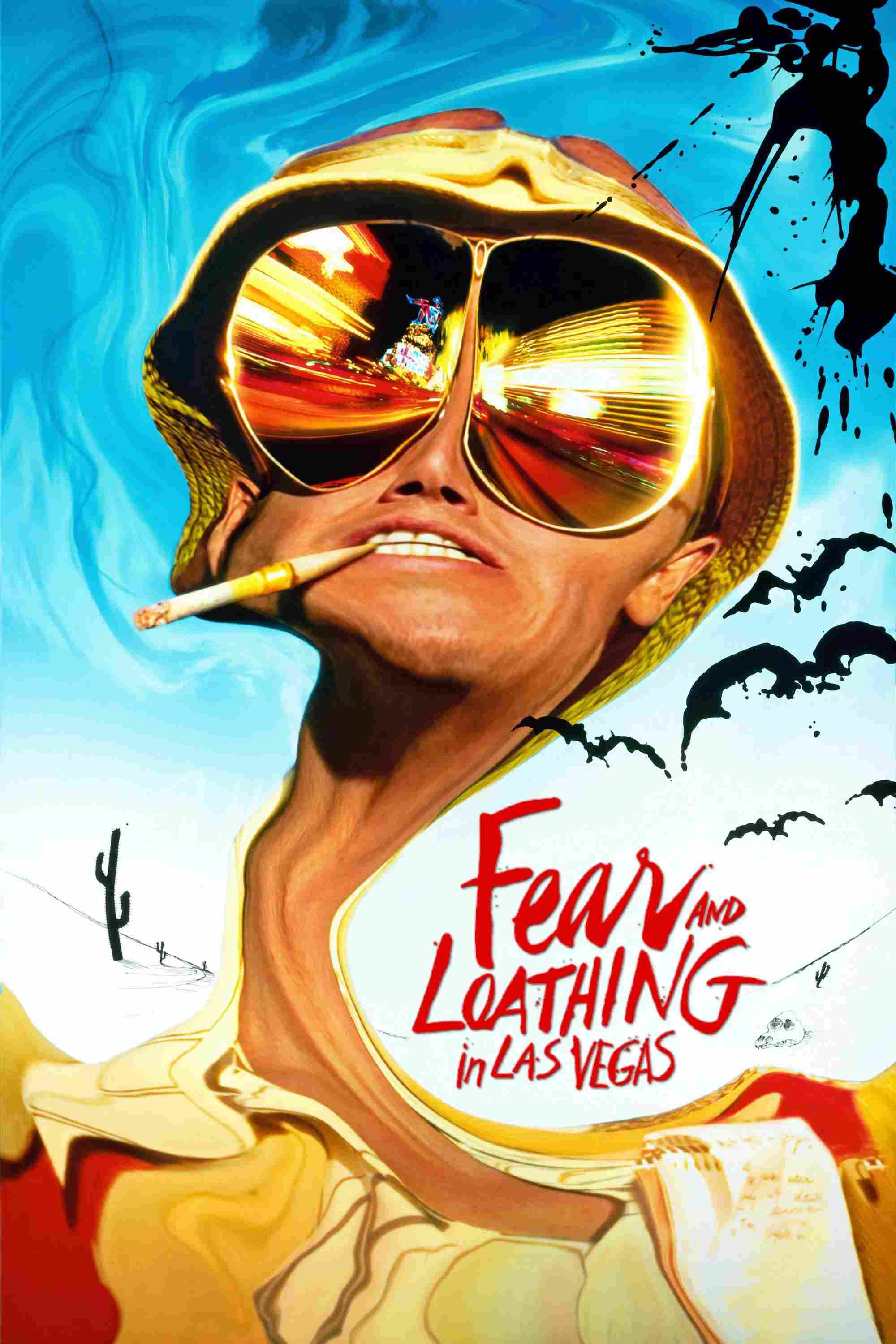 Poster chính thức của phim Phim Phiêu Lưu, Phim Tâm Lý "Thác loạn ở Las Vegas" (Fear and Loathing in Las Vegas - 1998), với sự tham gia của diễn viên Johnny Depp và Benicio del Toro.