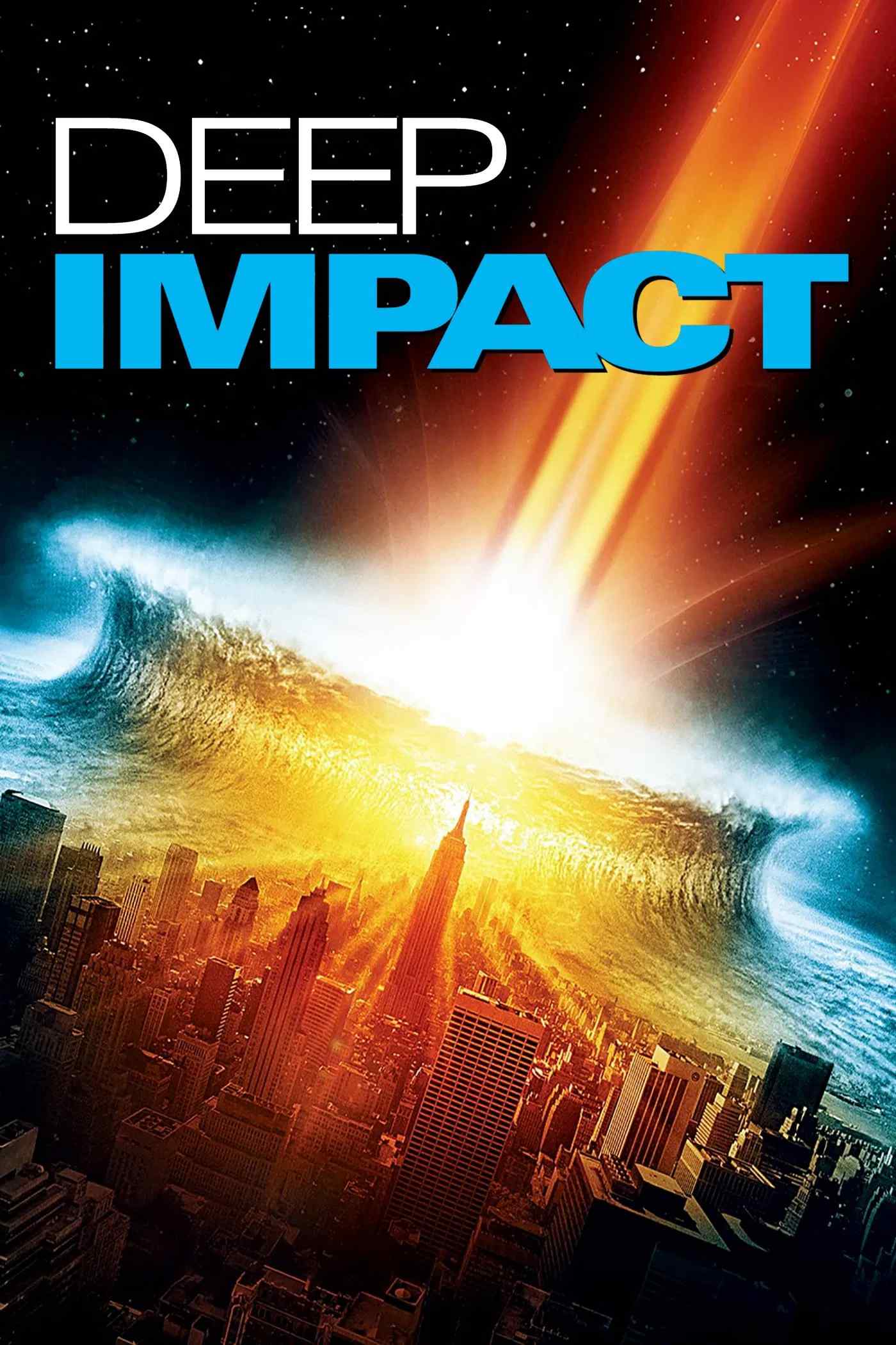 Poster chính thức của phim Phim Hành Động, Phim Tâm Lý "Thảm Họa Hủy Diệt" (Deep Impact - 1998), với sự tham gia của diễn viên Robert Duvall và Téa Leoni.