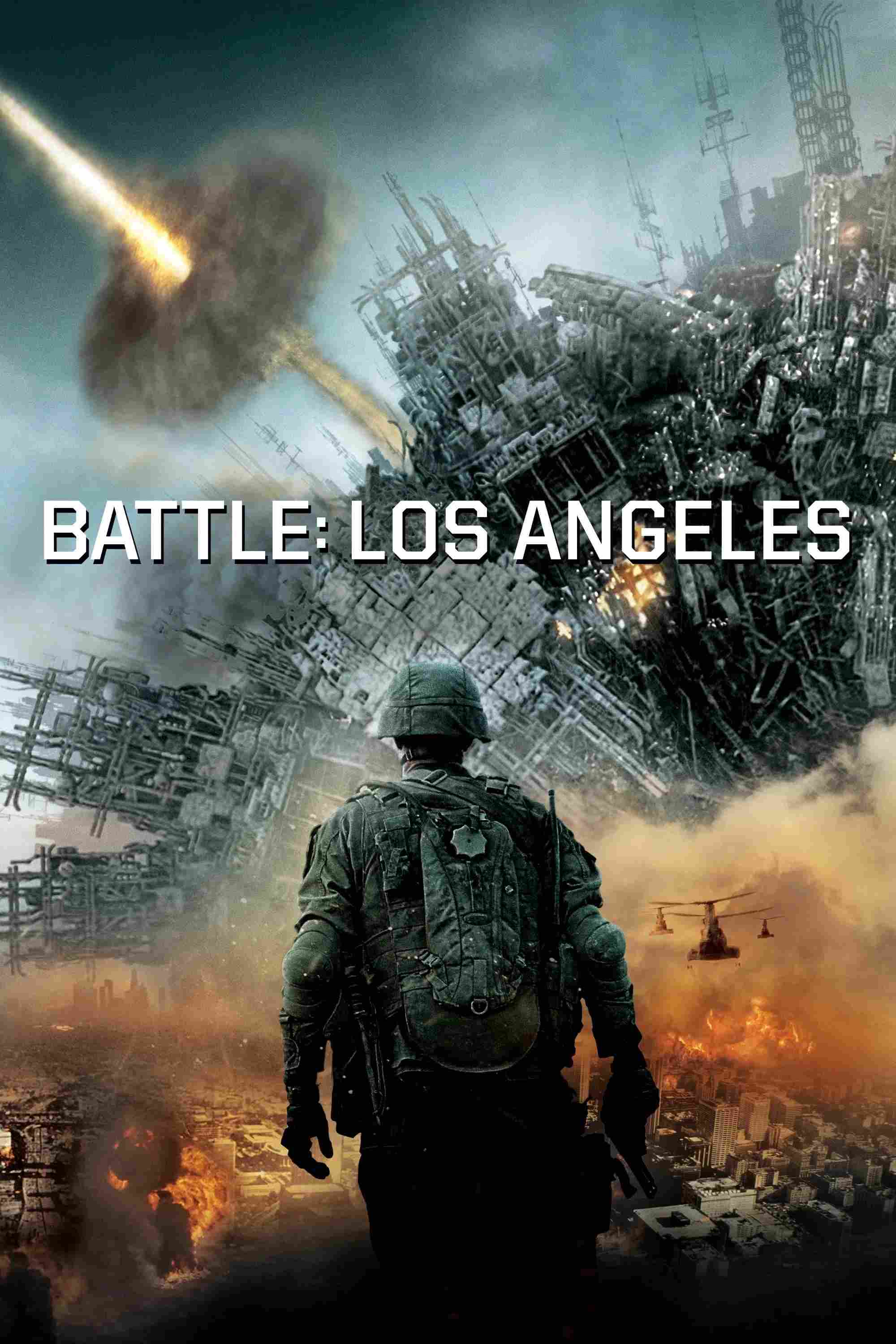 Poster chính thức của phim Phim Viễn Tưởng, Phim Hành Động "Thảm họa Los Angeles" (Battle: Los Angeles - 2011), với sự tham gia của diễn viên Aaron Eckhart và Ramón Rodríguez.