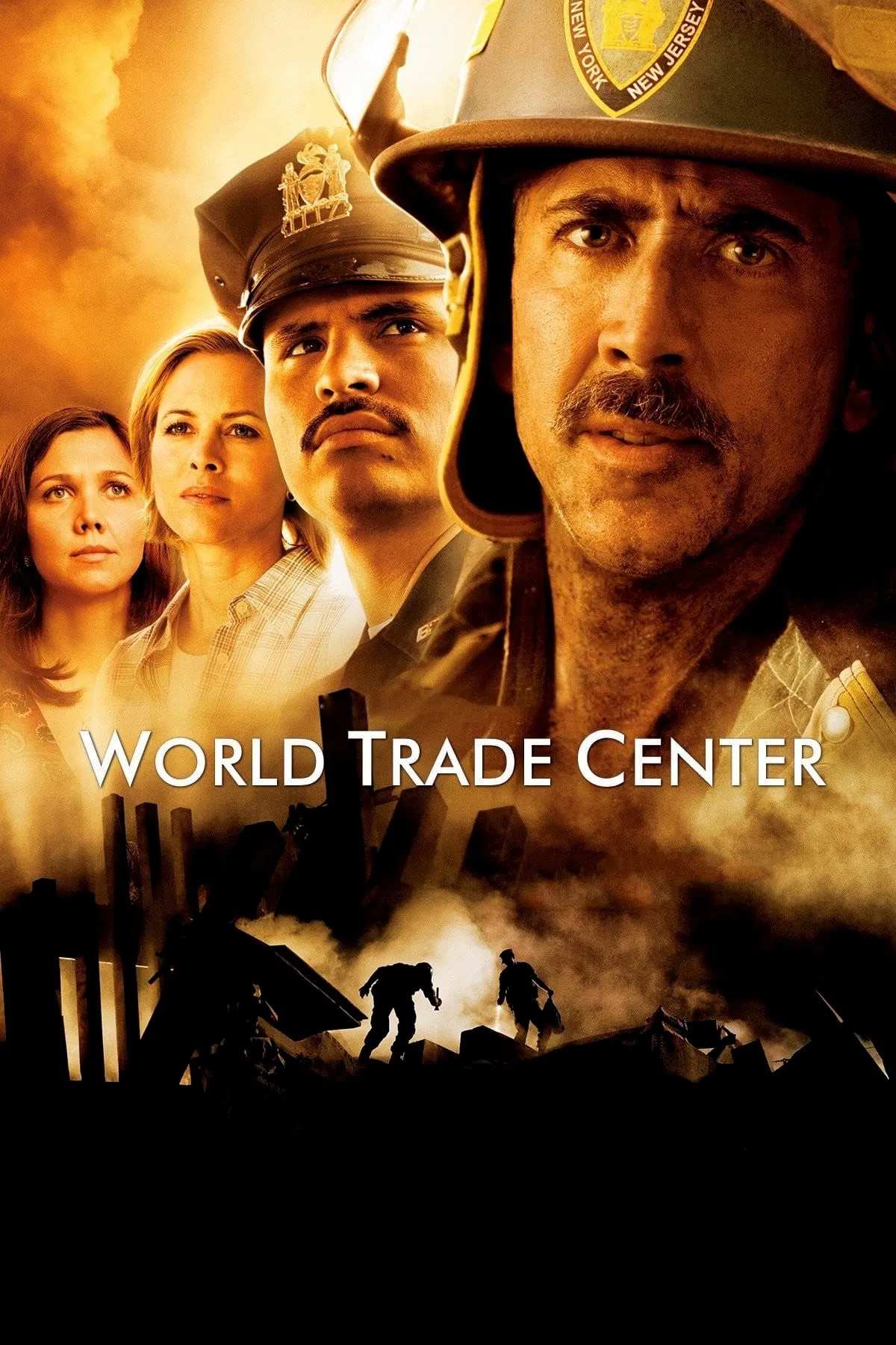 Poster chính thức của phim Phim Tâm Lý, Phim Lịch Sử "Thảm Họa Tháp Đôi" (World Trade Center - 2006), với sự tham gia của diễn viên Nicolas Cage và Maria Bello.