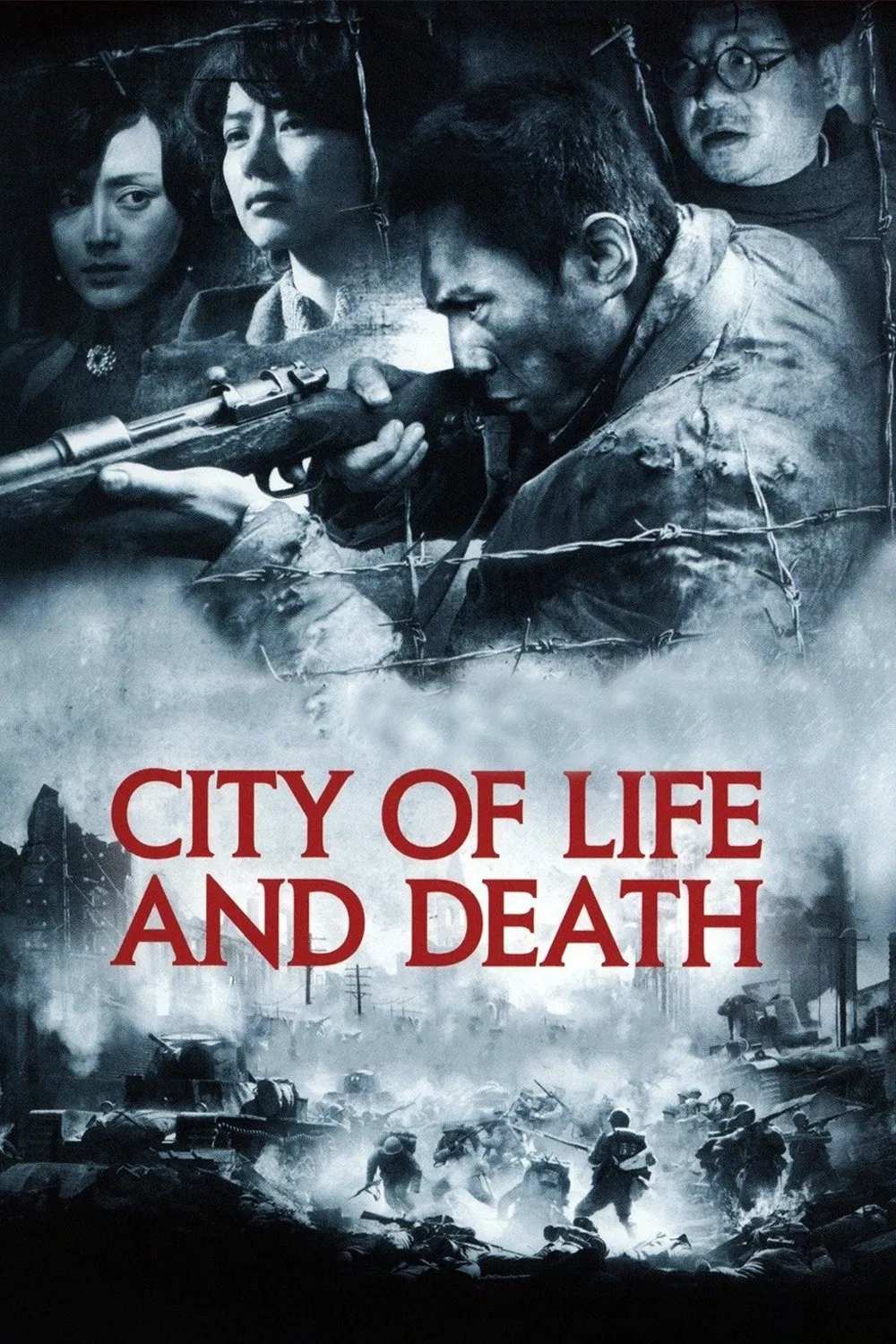 Poster chính thức của phim Phim Tâm Lý, Phim Lịch Sử "Thảm Sát Ở Nam Kinh" (City of Life and Death - 2009), với sự tham gia của diễn viên Lưu Diệp và Cao Viên Viên.