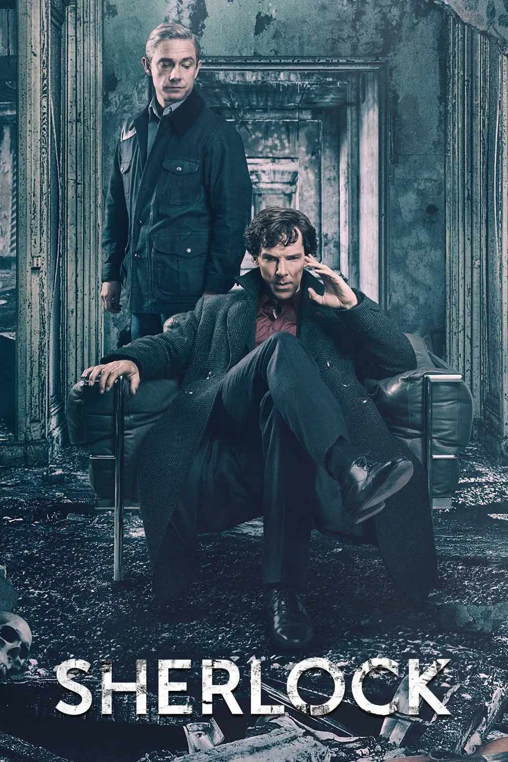 Poster chính thức của phim Phim Hình Sự, Phim Tâm Lý "Thám Tử Sherlock (Phần 1)" (Sherlock - 2010), với sự tham gia của diễn viên Benedict Cumberbatch và Martin Freeman.