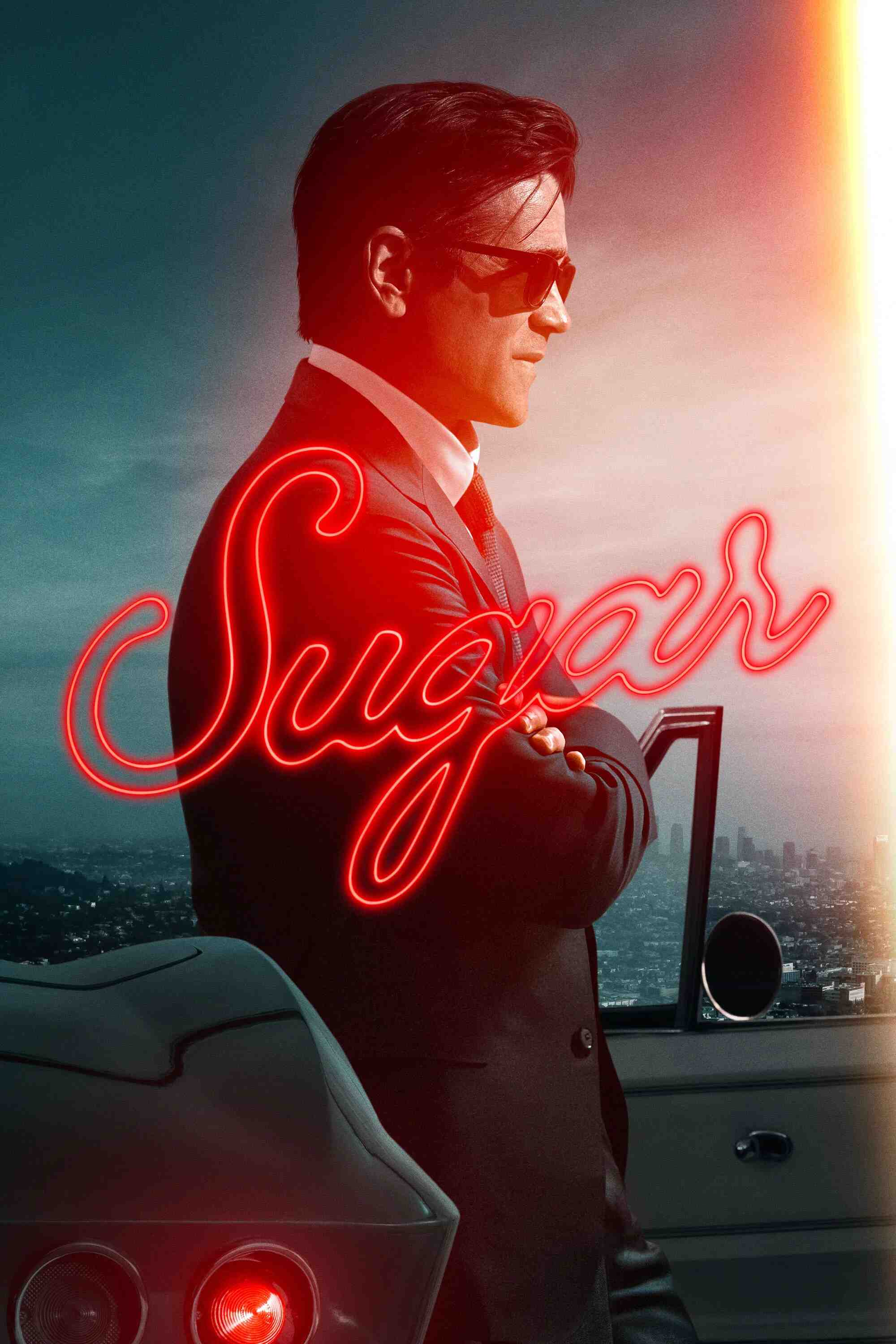 Poster chính thức của phim Phim Tâm Lý, Phim Bí Ẩn "Thám Tử Sugar (Phần 2)" (Sugar - 2024), với sự tham gia của diễn viên Colin Farrell và Jin Ha.