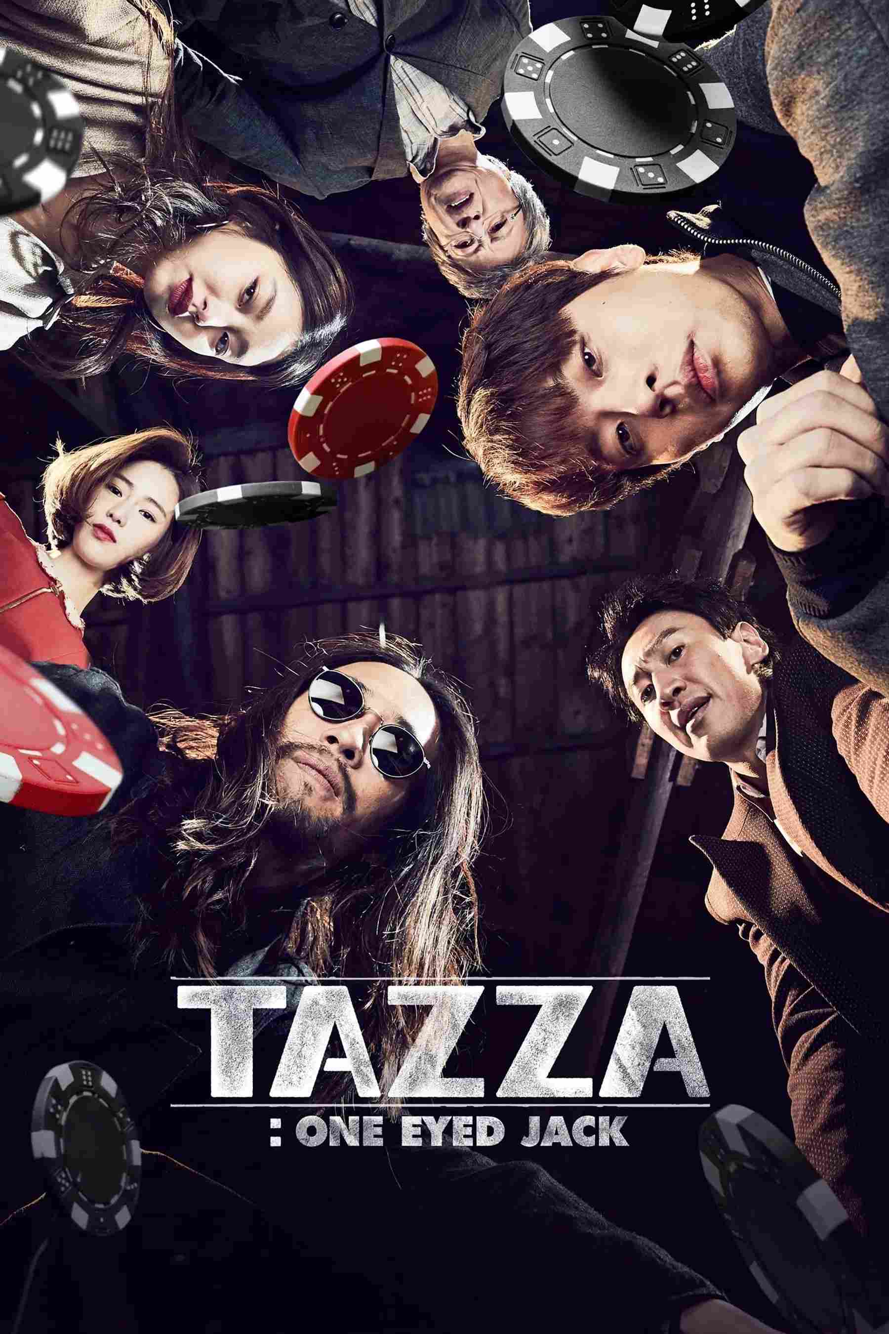 Poster chính thức của phim Phim Hình Sự, Phim Tâm Lý "Thần Bài : Jack Một Mắt" (Tazza: One Eyed Jack - 2019), với sự tham gia của diễn viên Park Jeong-min và Ryoo Seung-bum.