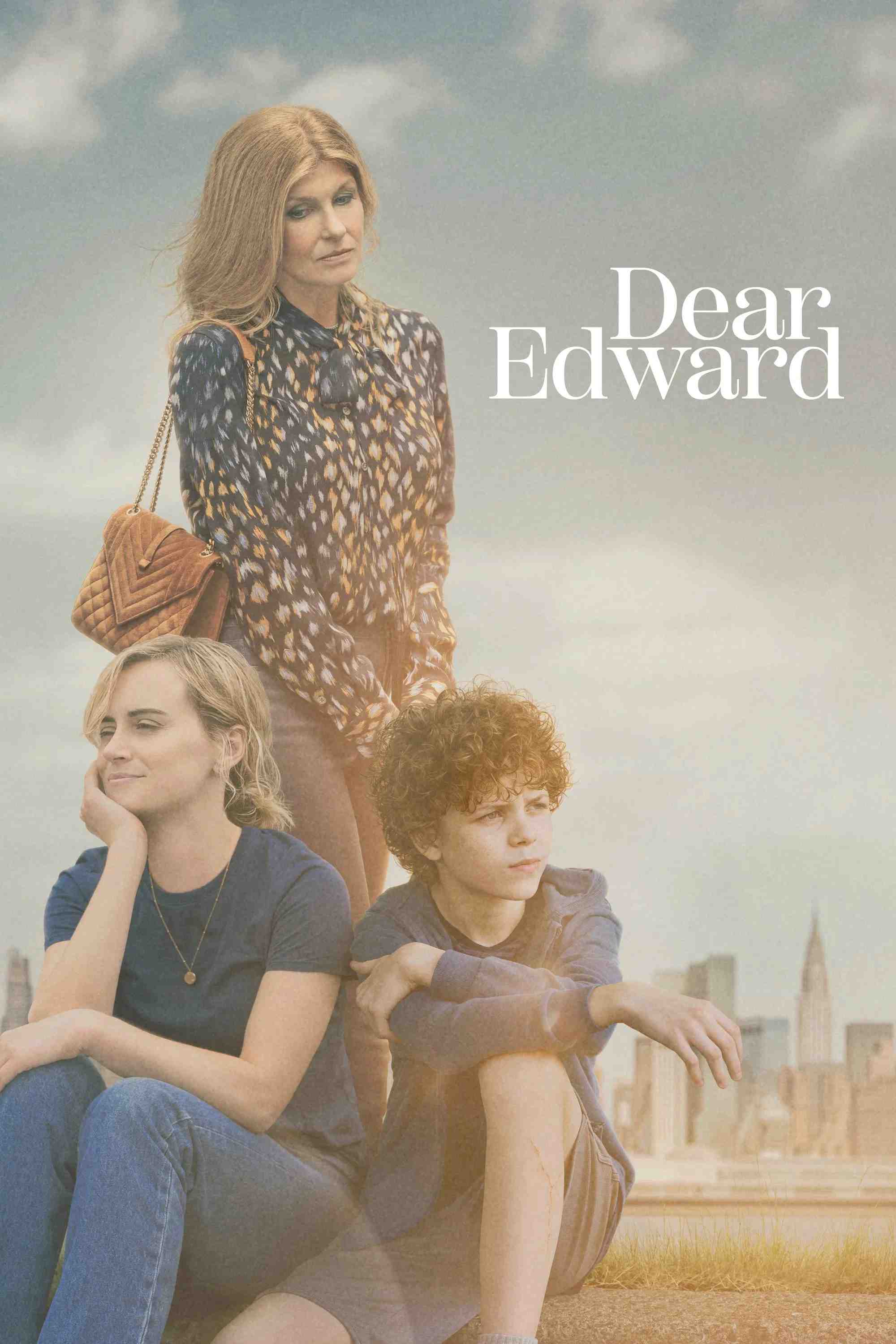 Poster chính thức của phim Phim Tâm Lý "Thân Gửi Edward" (Dear Edward - 2023), với sự tham gia của diễn viên Colin O'Brien và Taylor Schilling.