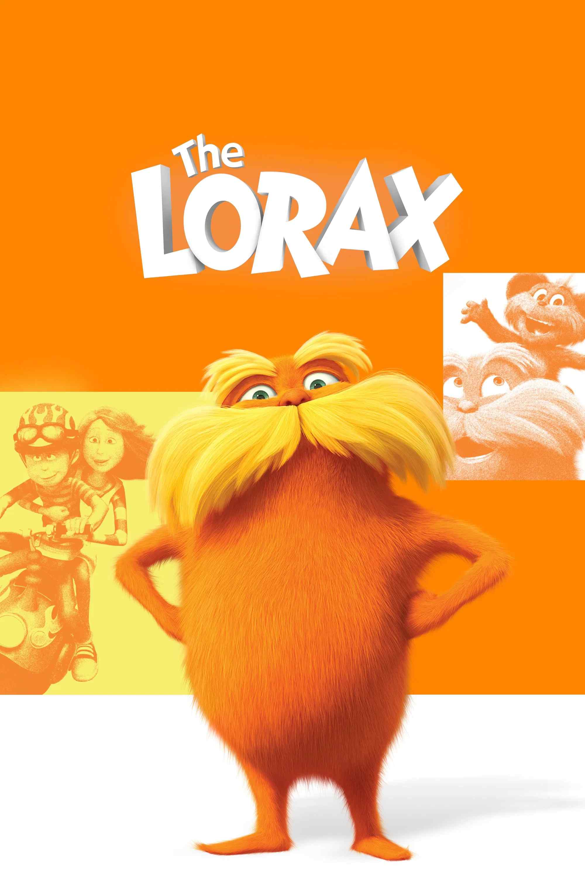 Poster chính thức của phim Phim Hoạt Hình, Phim Gia Đình "Thần Lorax" (The Lorax - 2012), với sự tham gia của diễn viên Danny DeVito và Ed Helms.
