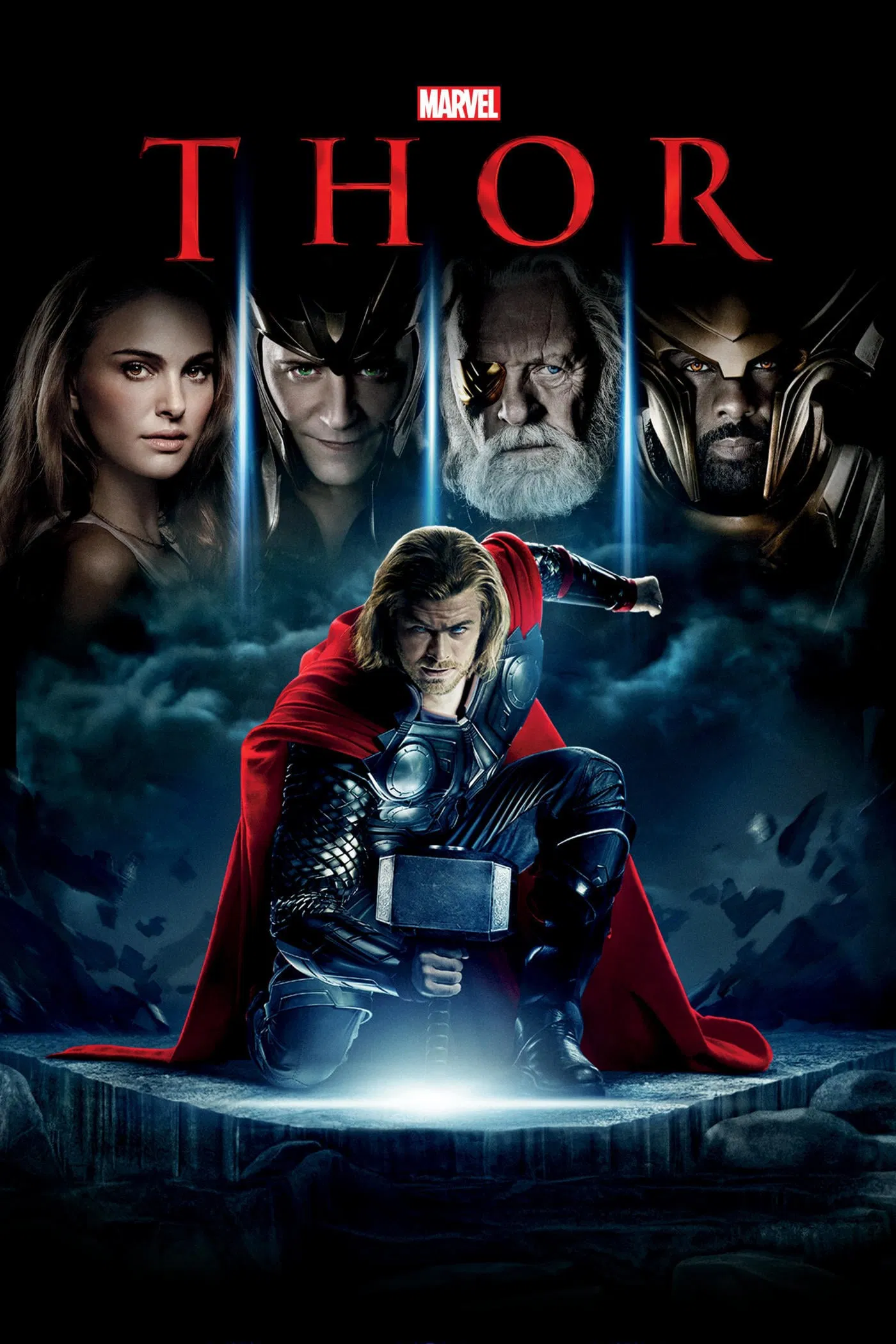 Poster chính thức của phim Phim Phiêu Lưu, Phim Giả Tượng "Thần Sấm Thor" (Thor - 2011), với sự tham gia của diễn viên Chris Hemsworth và Natalie Portman.
