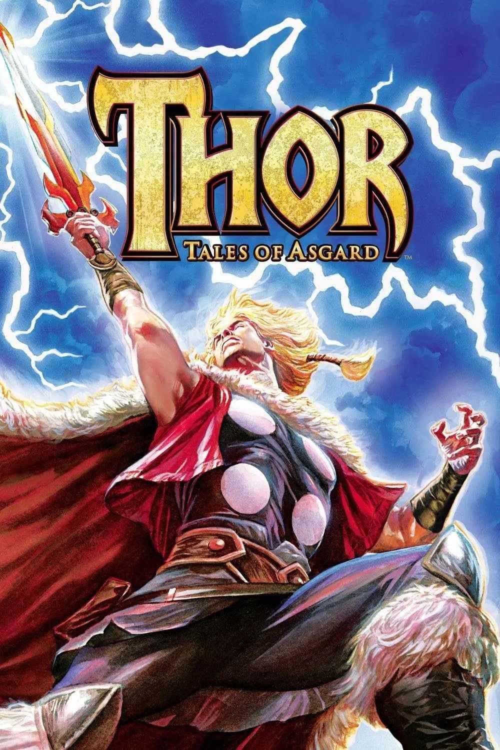 Poster chính thức của phim Phim Phiêu Lưu, Phim Hoạt Hình "Thần Sấm: Truyền Thuyết Về Asgard" (Thor: Tales of Asgard - 2011), với sự tham gia của diễn viên Matthew Wolf và Rick Gomez.