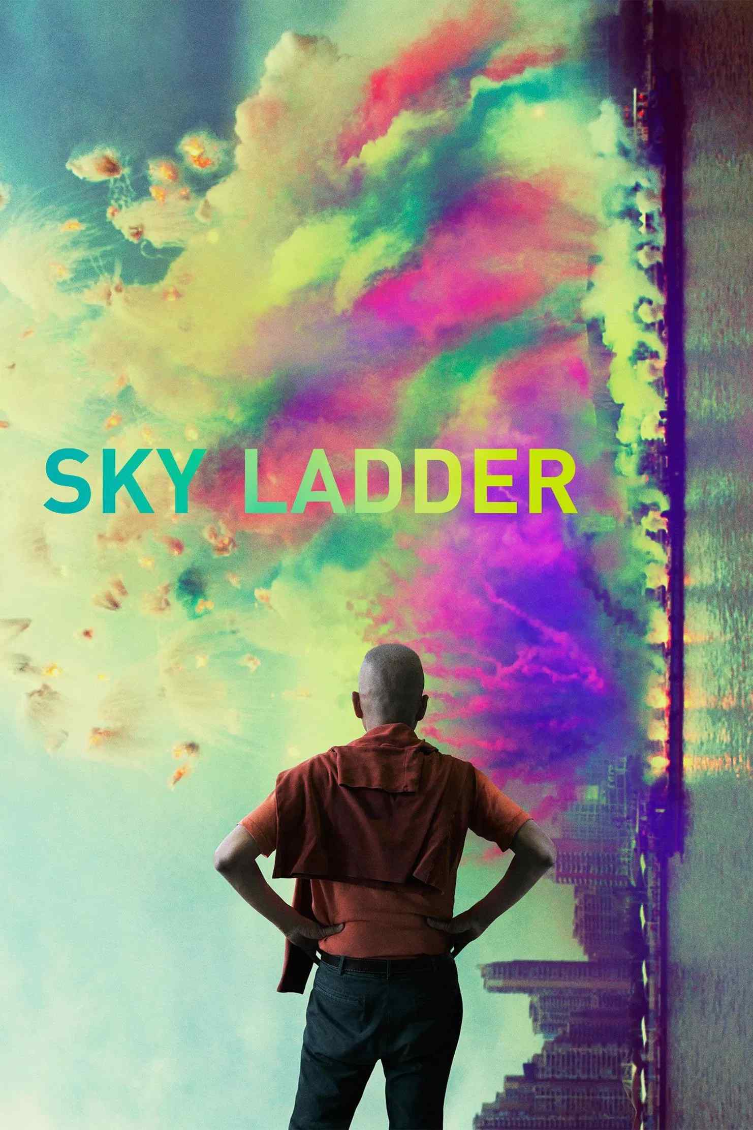 Poster chính thức của phim Phim Tài Liệu "Thang Bắc Lên Trời: Nghệ Thuật Của Thái Quốc Cường" (Sky Ladder: The Art of Cai Guo-Qiang - 2017), với sự tham gia của diễn viên Zhang Yimou.