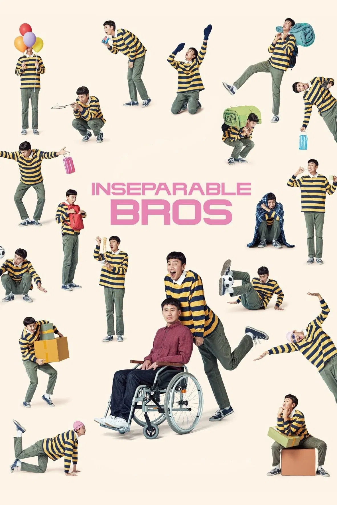 Poster chính thức của phim Phim Hài, Phim Tâm Lý "Thằng Em Lý Tưởng" (Inseparable Bros - 2019), với sự tham gia của diễn viên Shin Ha-kyun và Lee Kwang-soo.