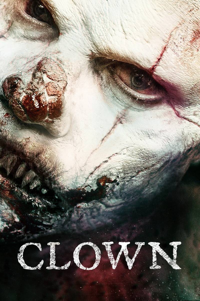 Poster chính thức của phim Phim Kinh Dị, Phim Giật Gân "Thằng Hề" (Clown - 2014), với sự tham gia của diễn viên Andy Powers và Laura Allen.